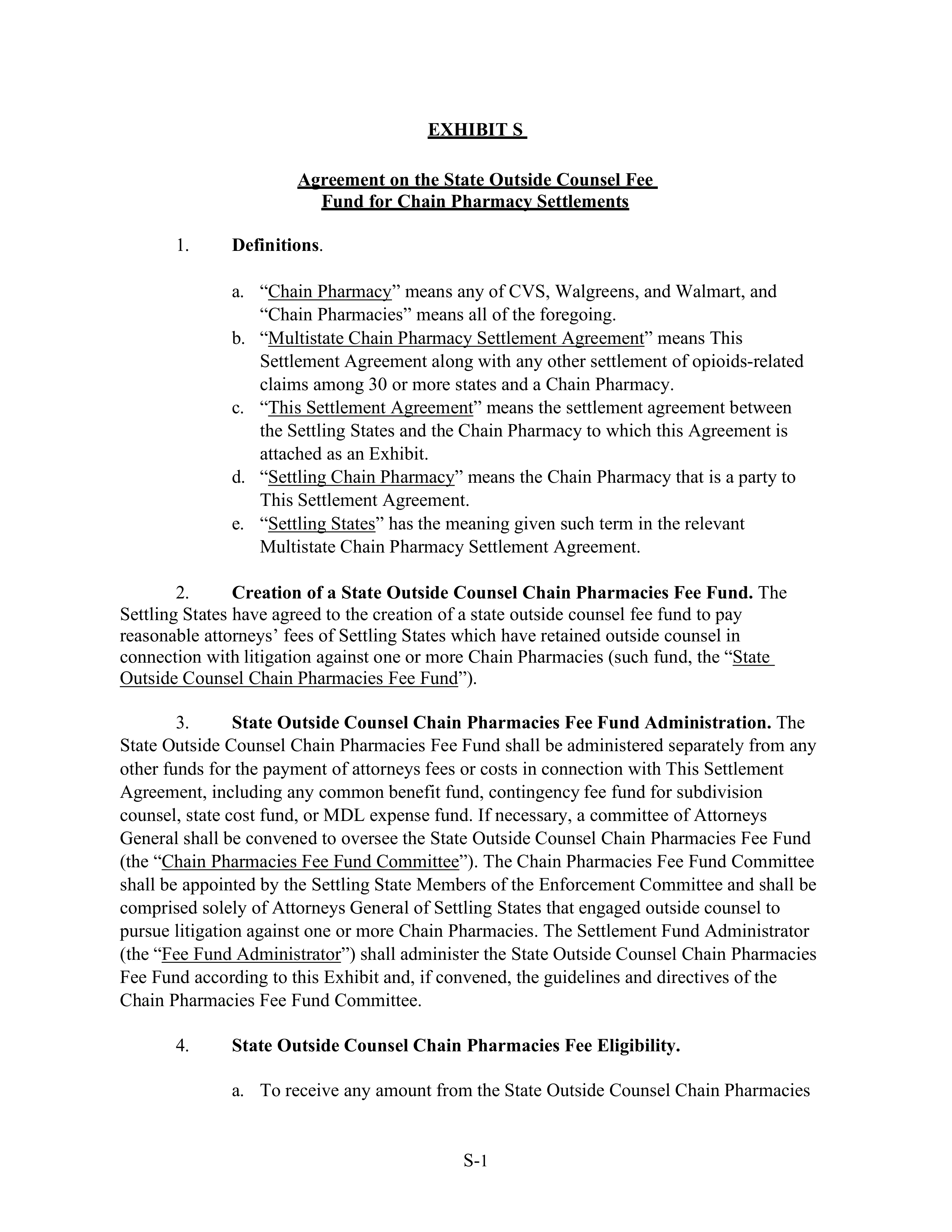 WALMART SETTLEMENT AGREEMENT — page 540