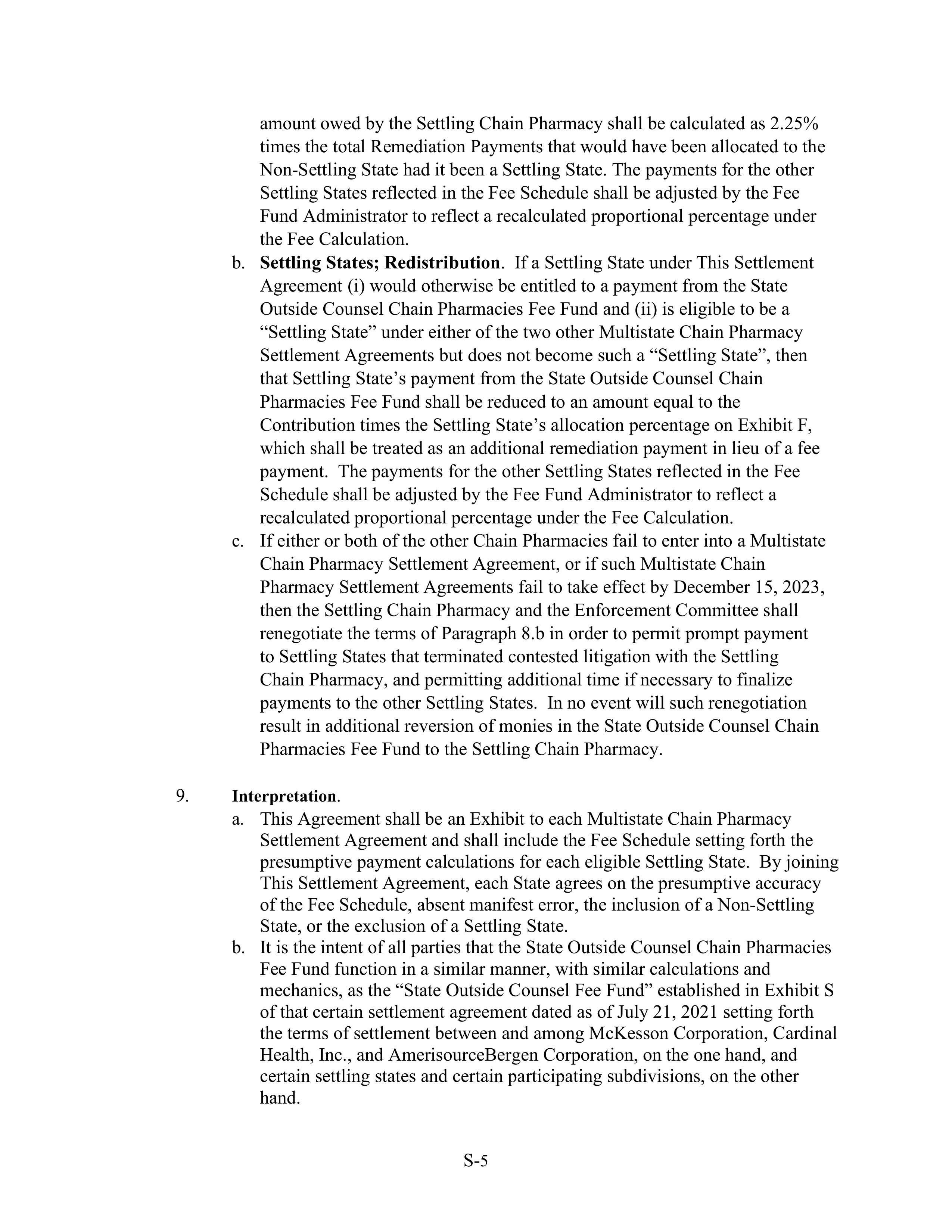 WALMART SETTLEMENT AGREEMENT — page 544