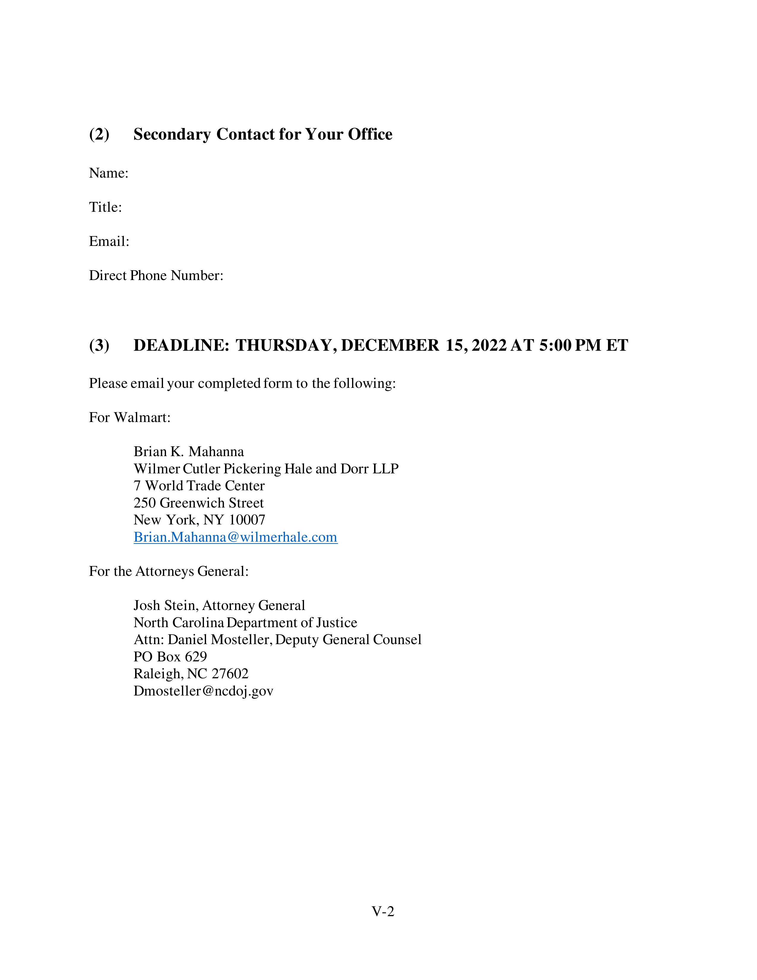 WALMART SETTLEMENT AGREEMENT — page 553