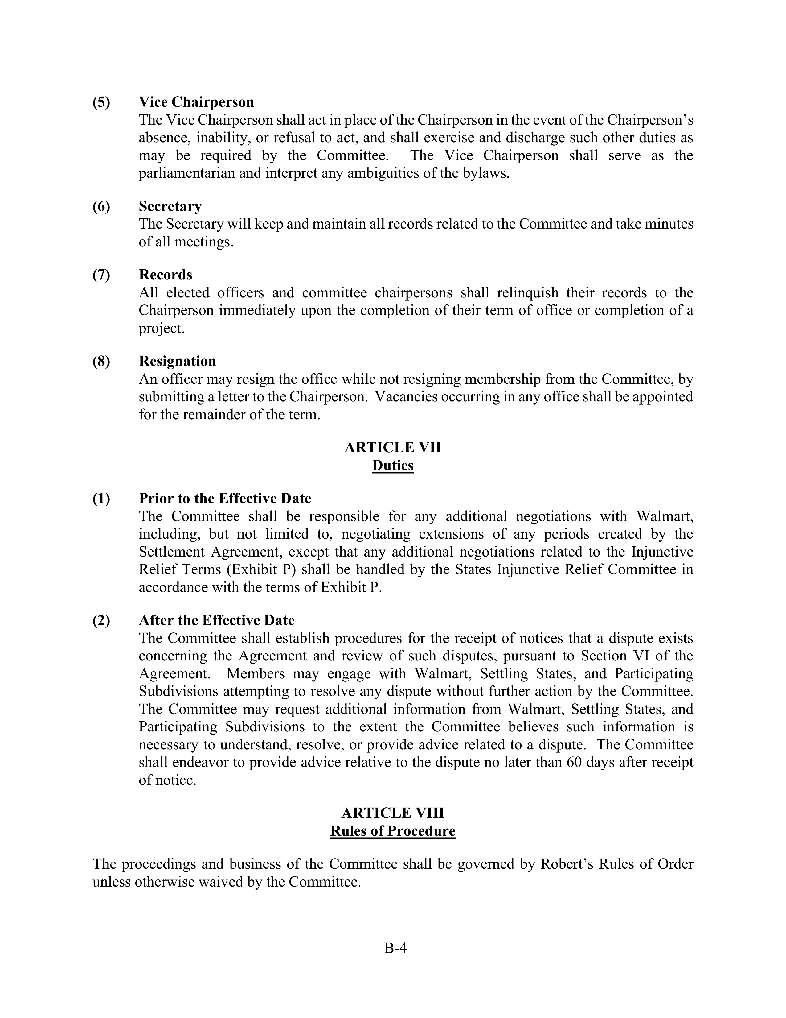 WALMART SETTLEMENT AGREEMENT — page 63