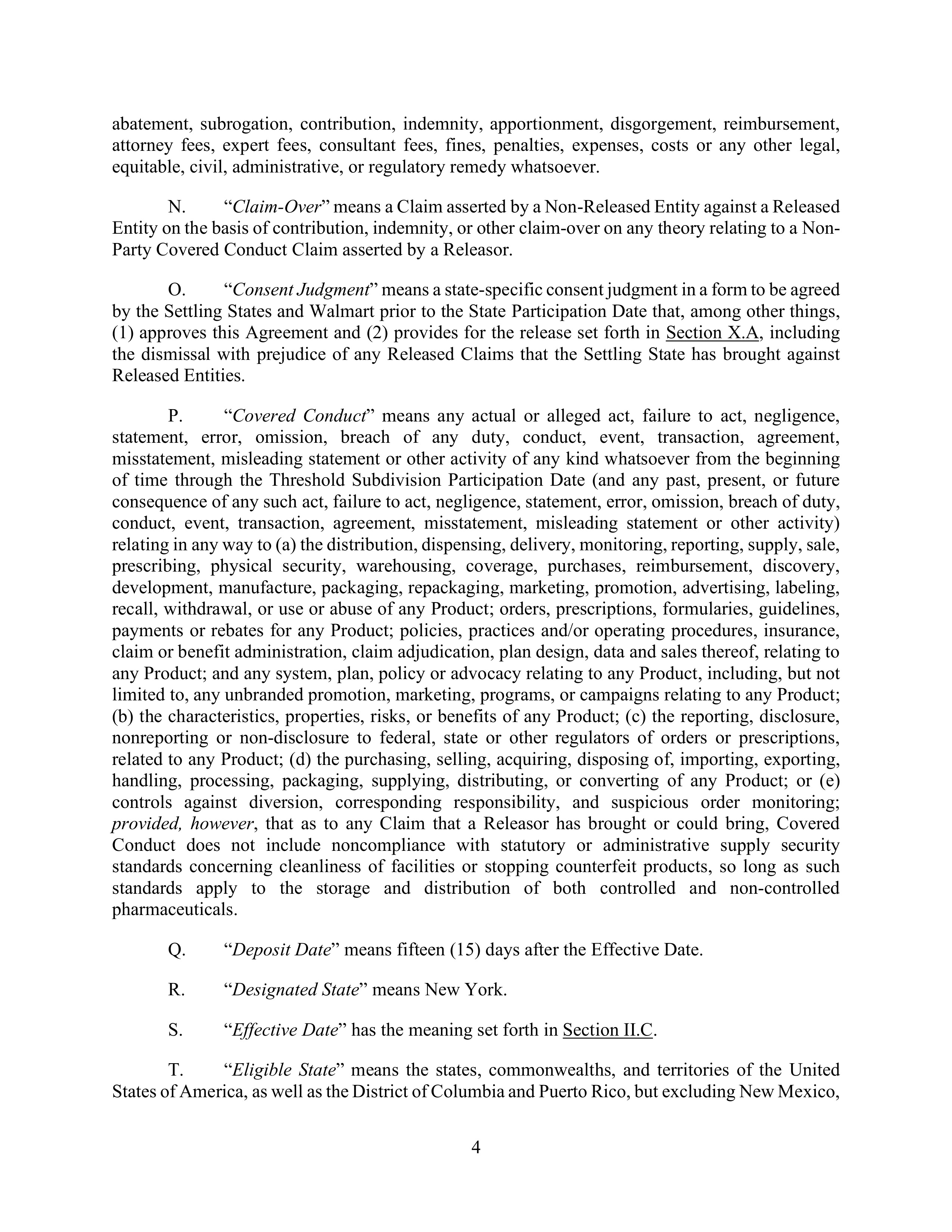 WALMART SETTLEMENT AGREEMENT — page 7
