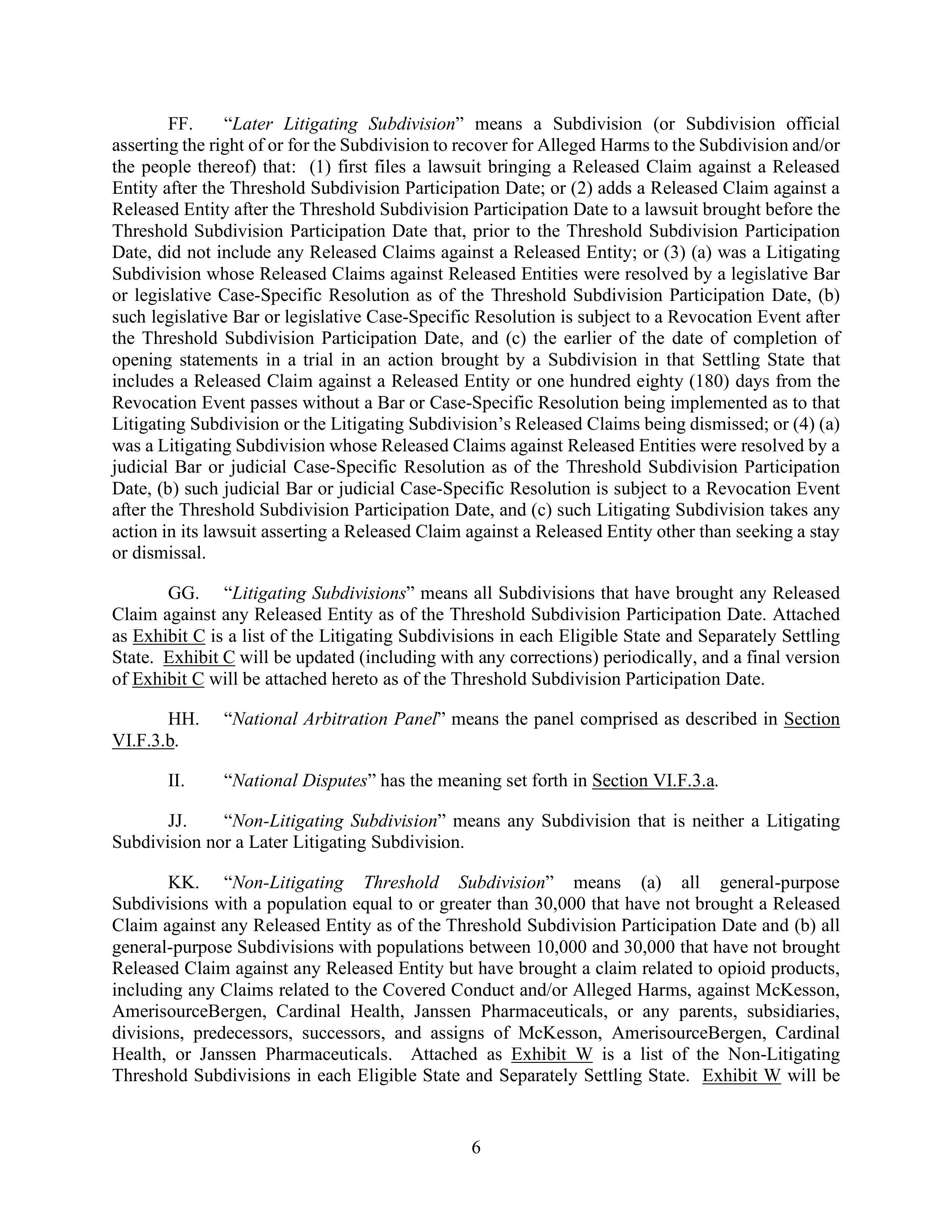 WALMART SETTLEMENT AGREEMENT — page 9