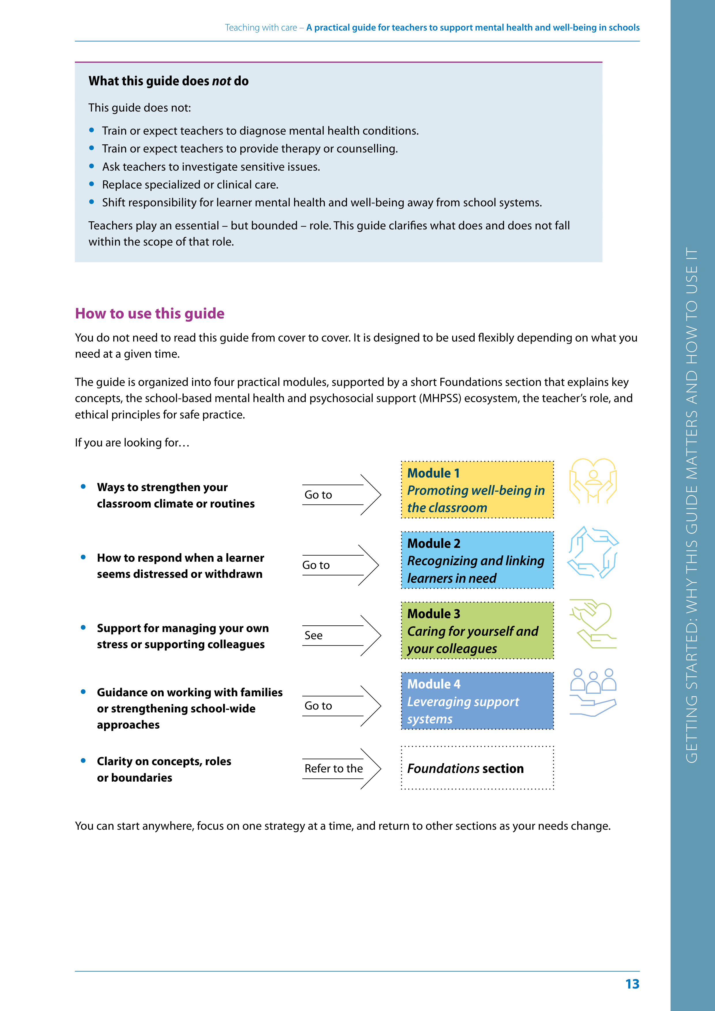 WHO Teaching with Care Guide — page 13
