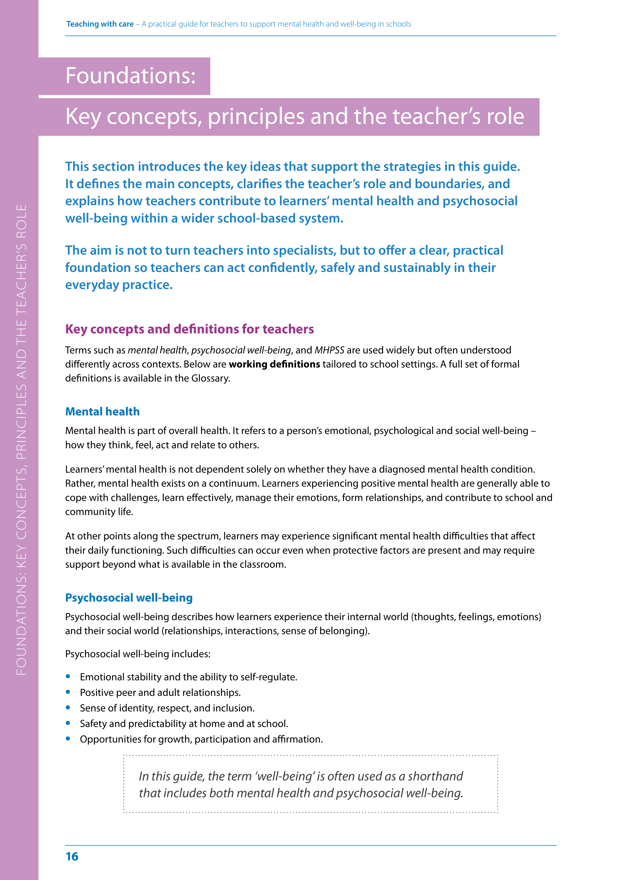 WHO Teaching with Care Guide — page 16