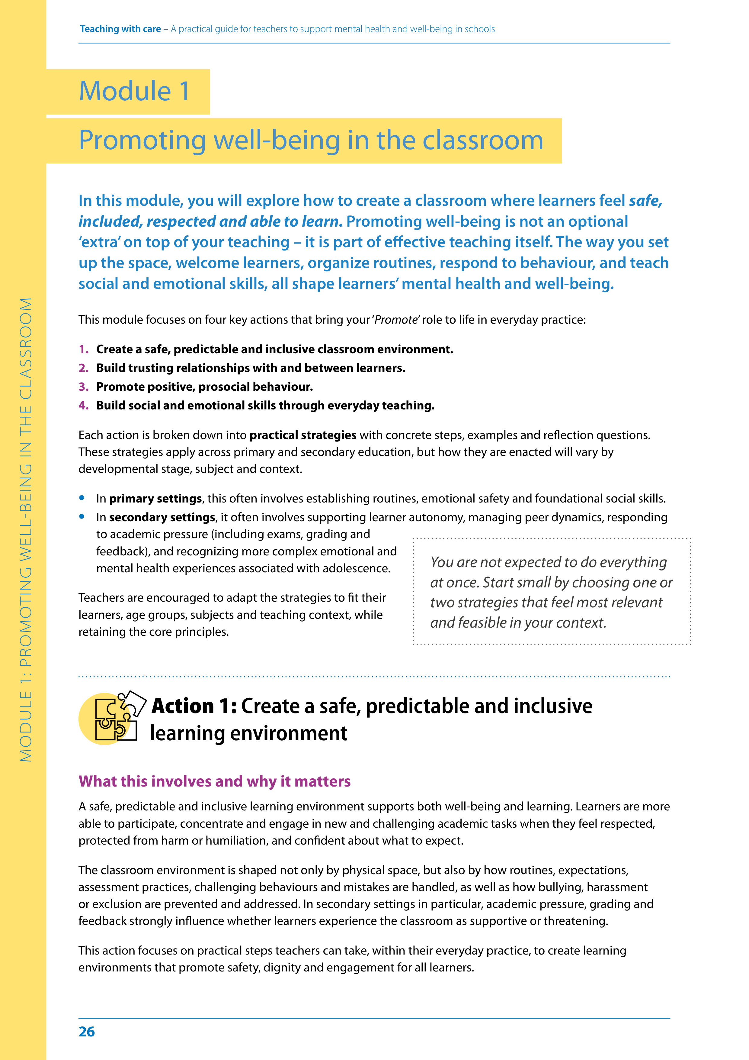 WHO Teaching with Care Guide — page 26