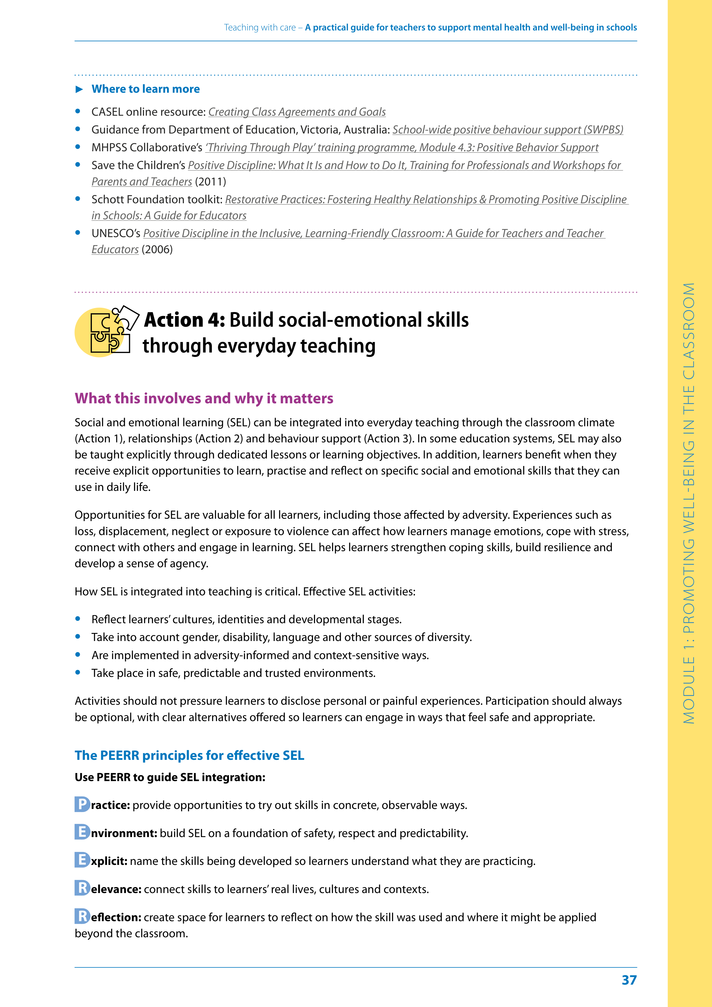 WHO Teaching with Care Guide — page 37