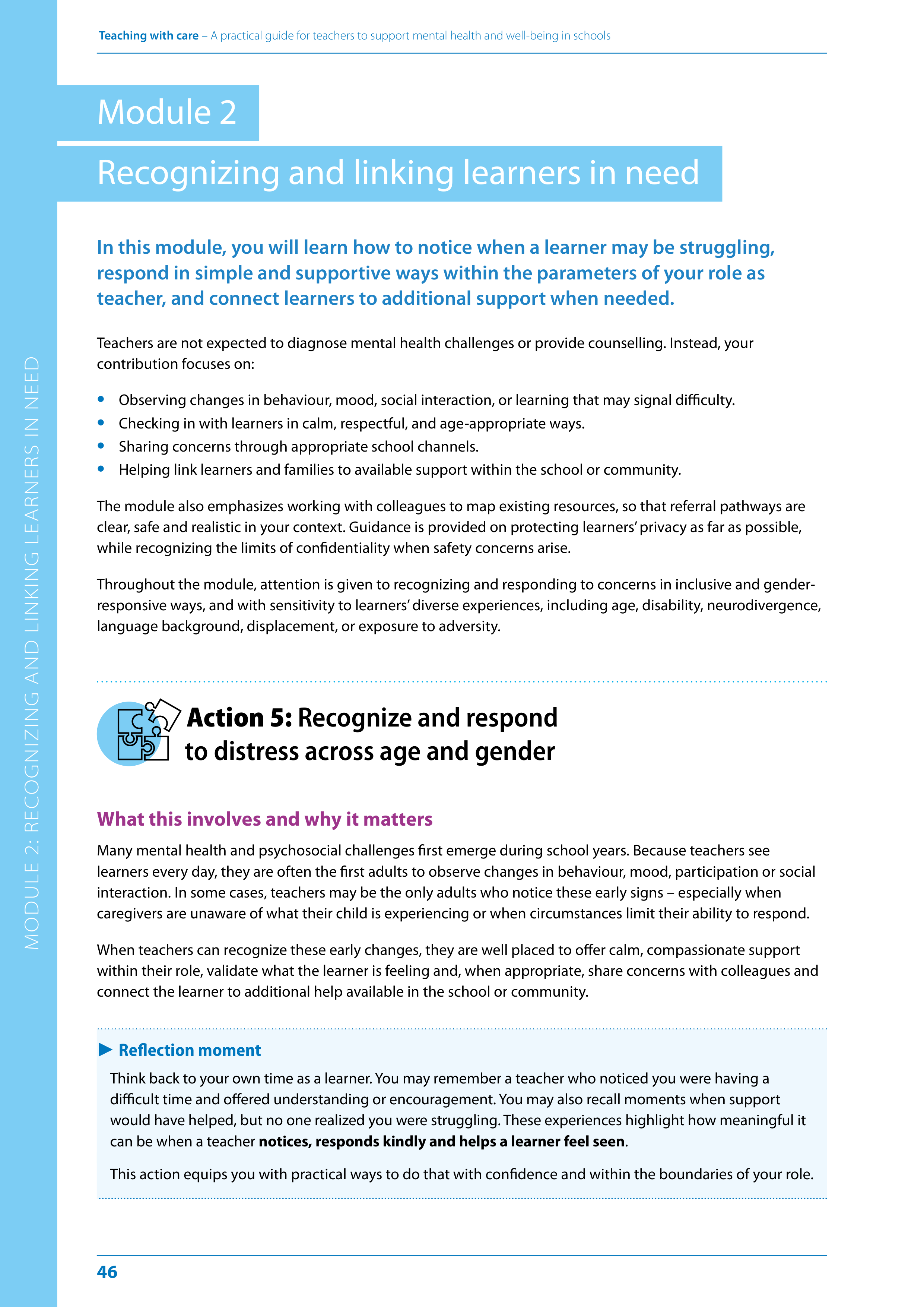 WHO Teaching with Care Guide — page 46
