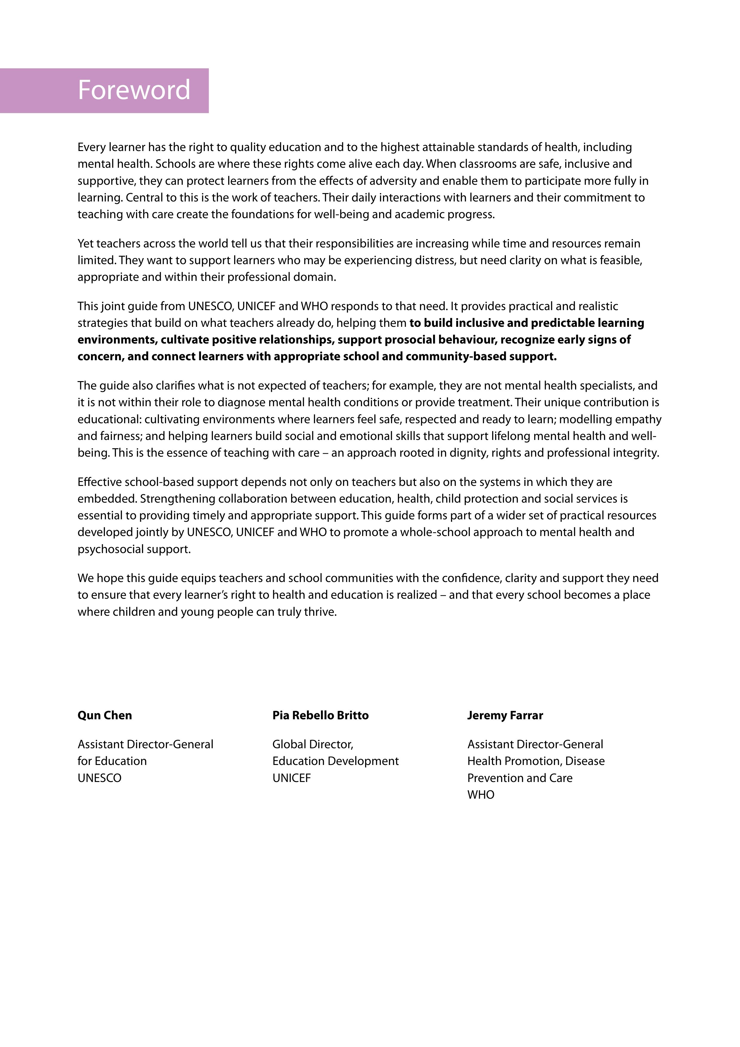 WHO Teaching with Care Guide — page 6