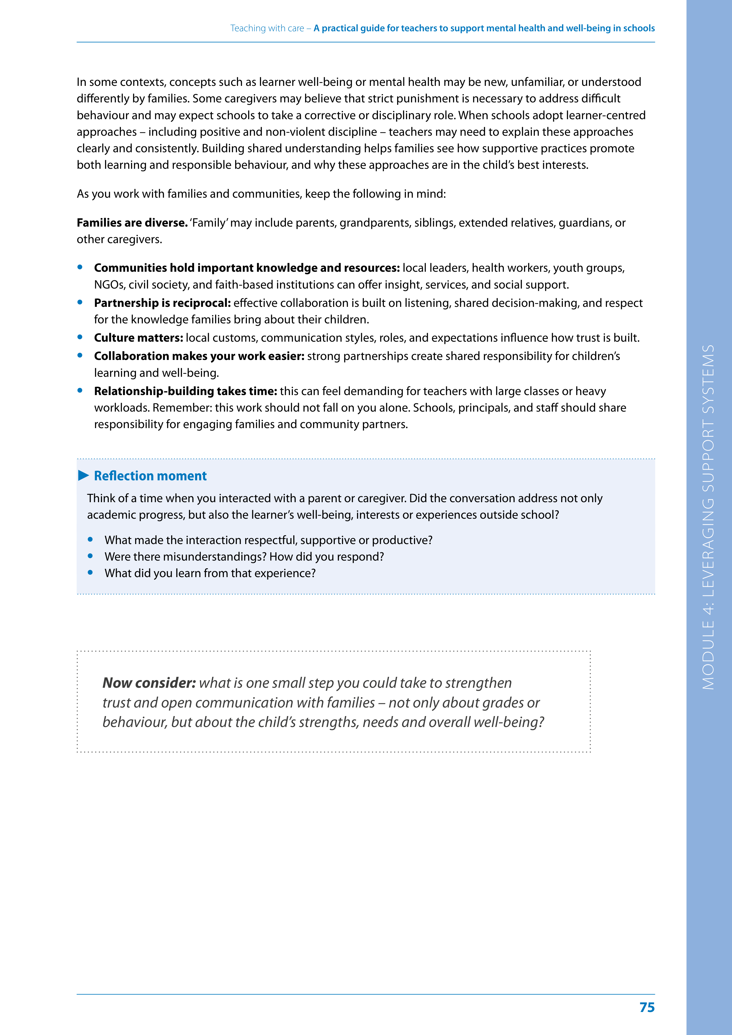 WHO Teaching with Care Guide — page 75