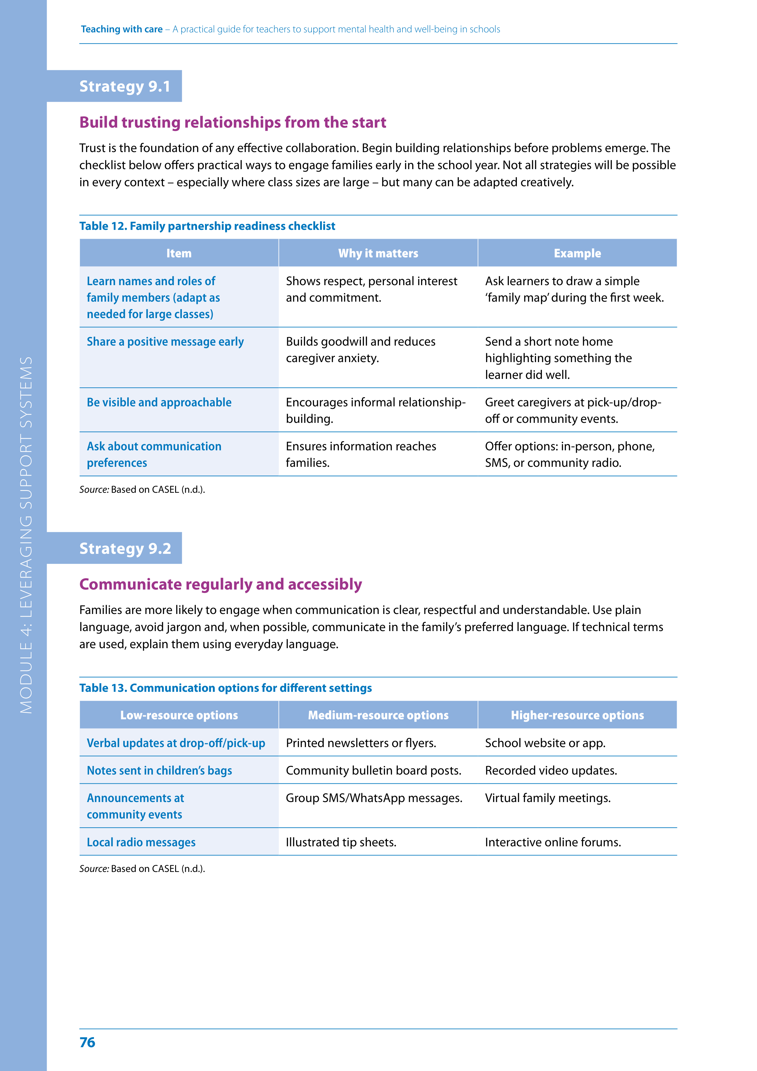 WHO Teaching with Care Guide — page 76