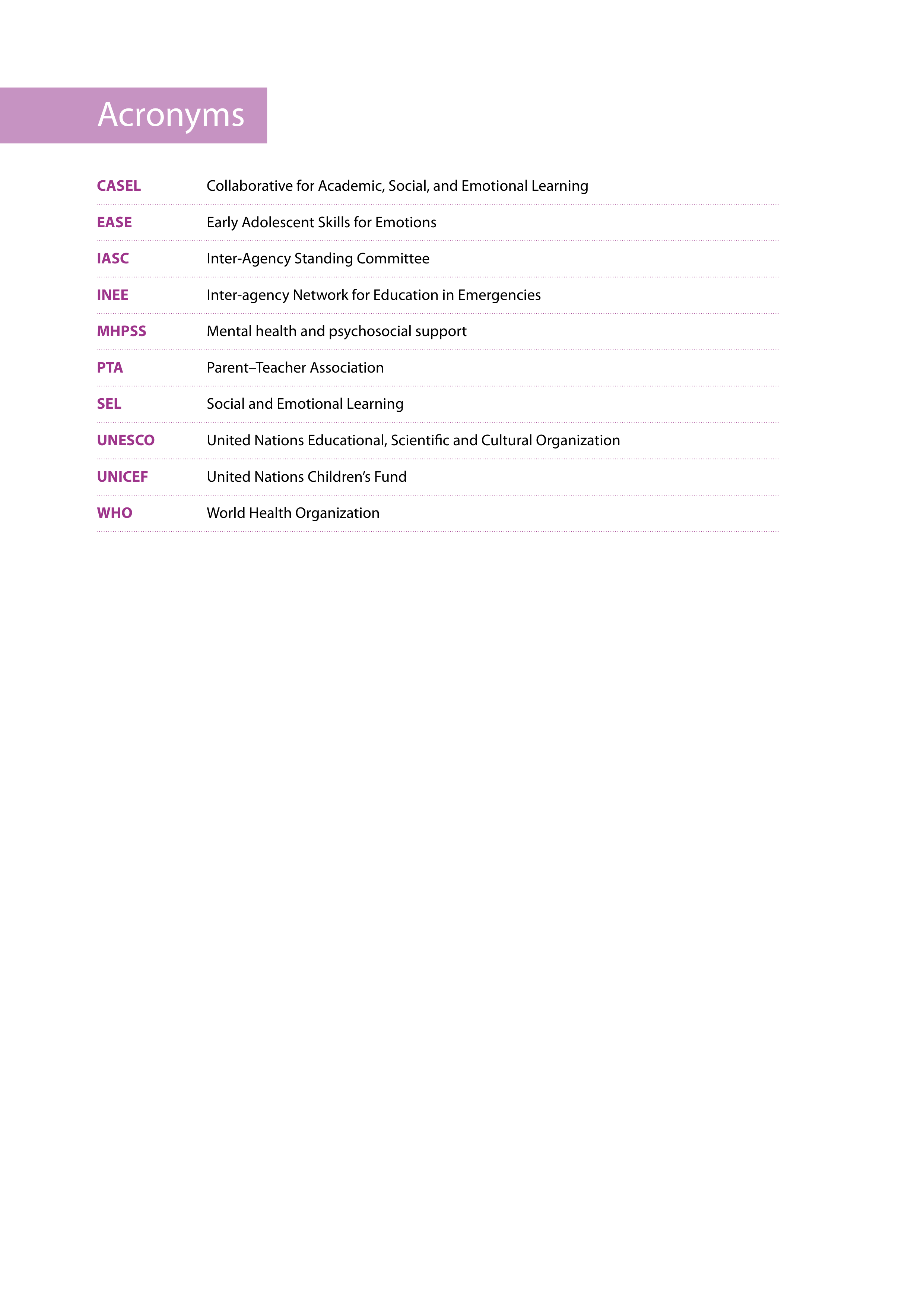 WHO Teaching with Care Guide — page 8