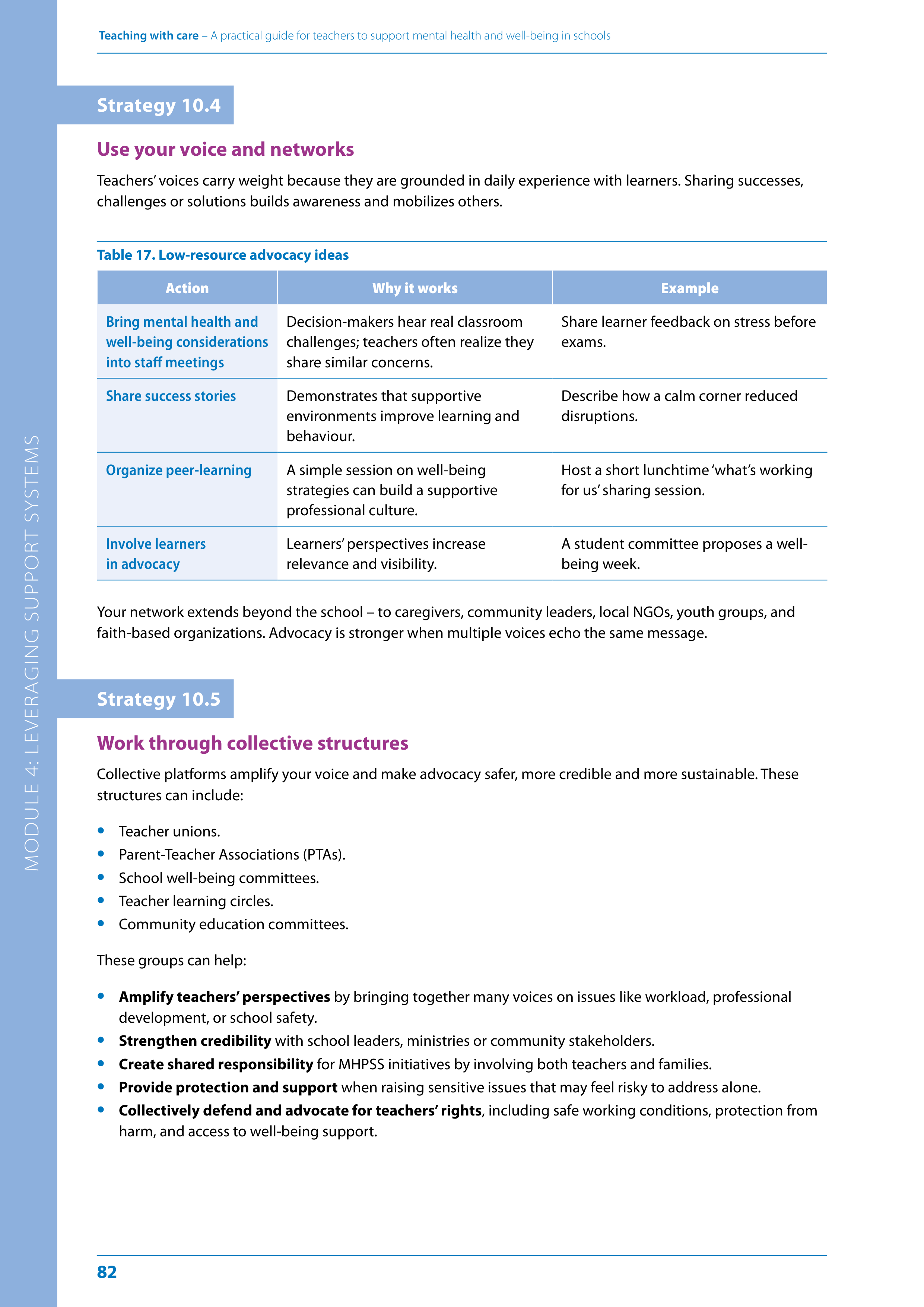 WHO Teaching with Care Guide — page 82
