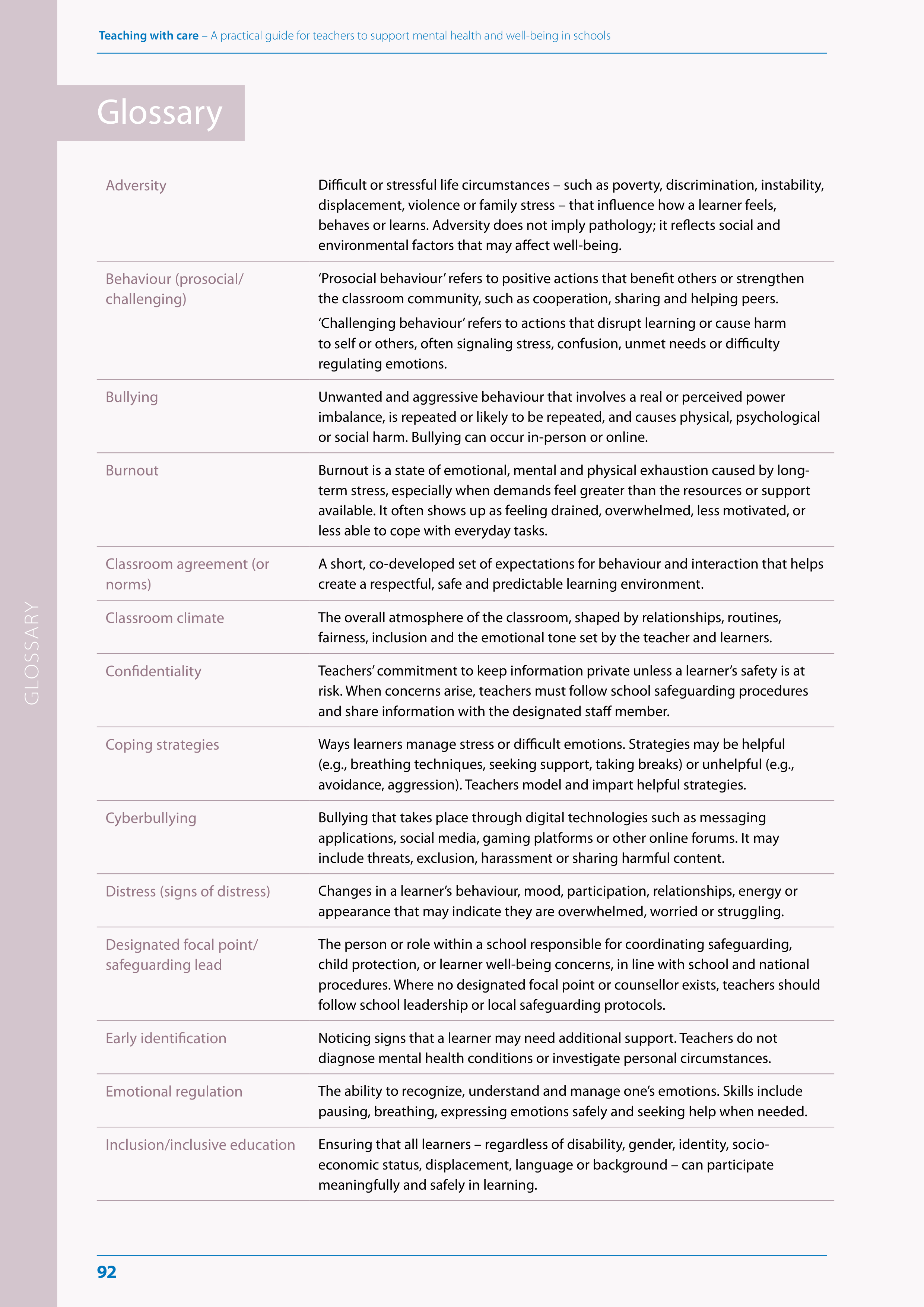 WHO Teaching with Care Guide — page 92