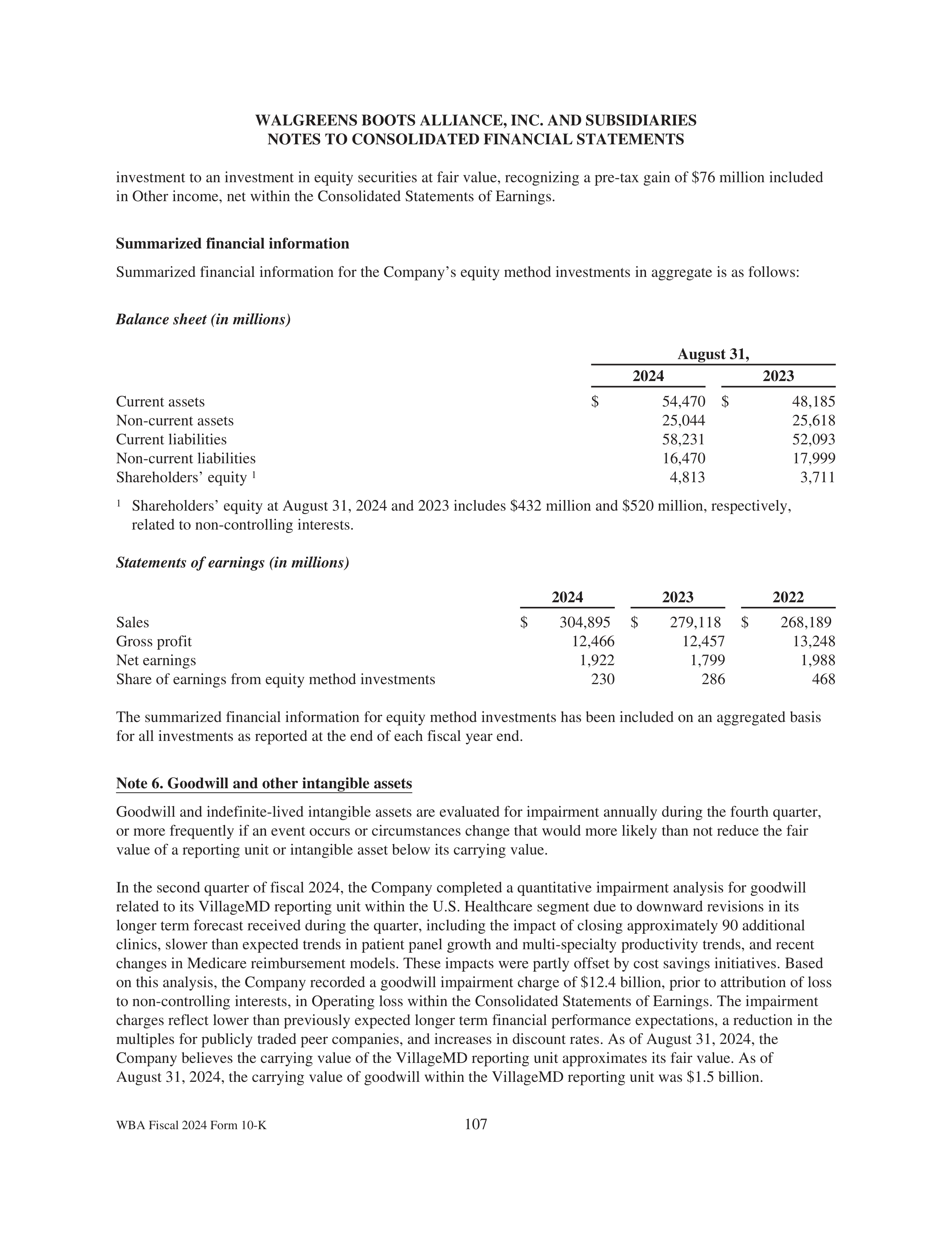 Walgreens Boots Alliance Annual Report — page 111