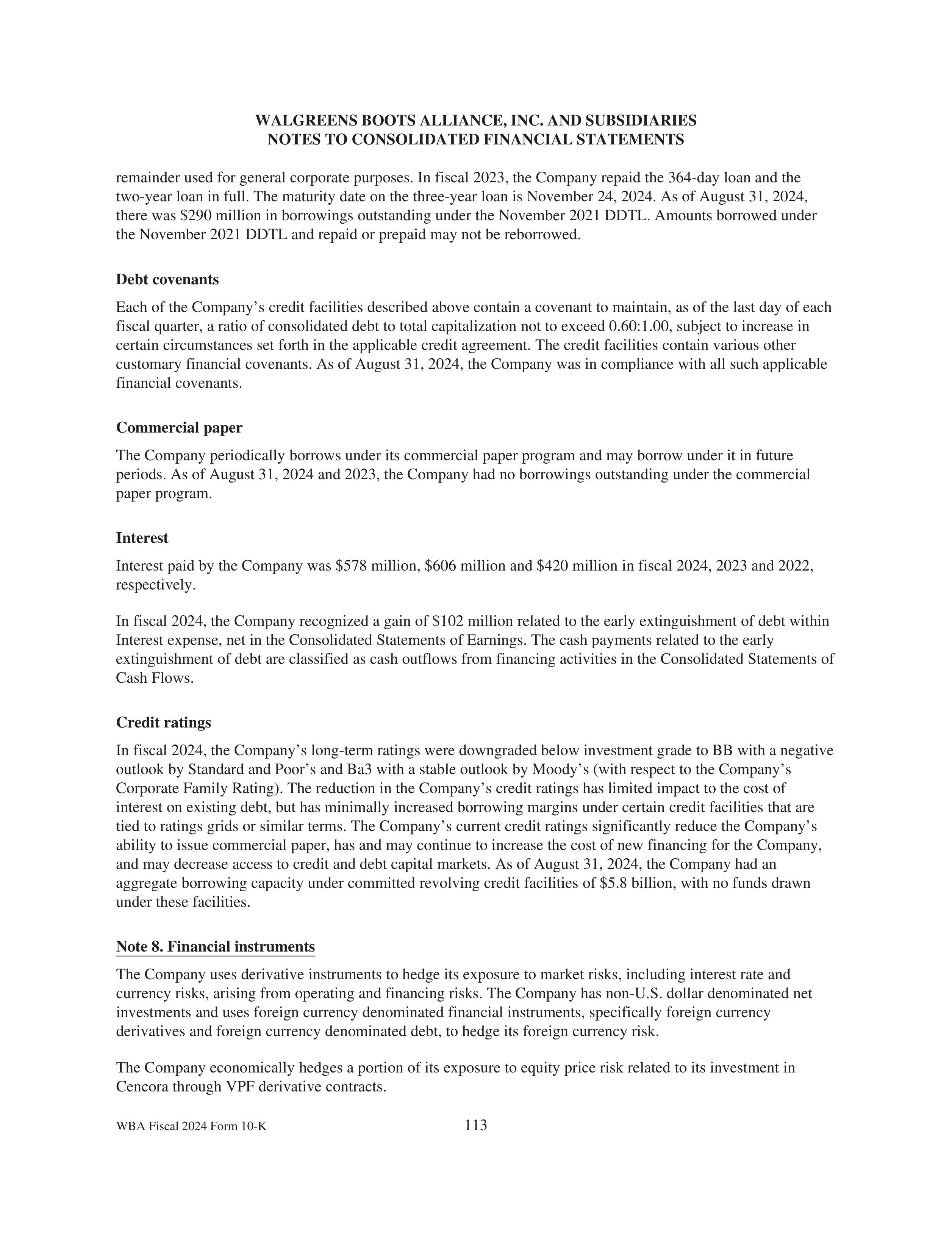 Walgreens Boots Alliance Annual Report — page 117