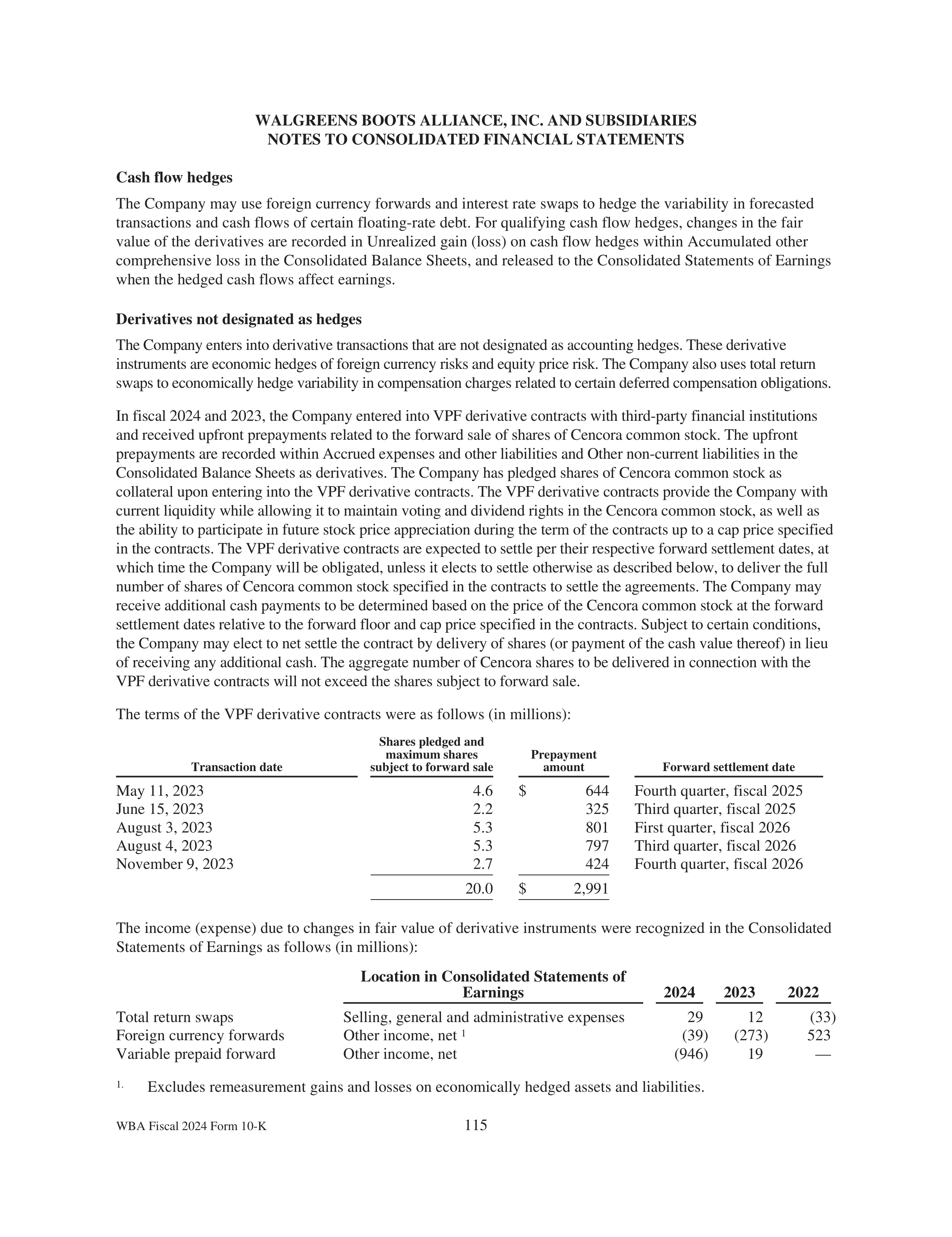 Walgreens Boots Alliance Annual Report — page 119