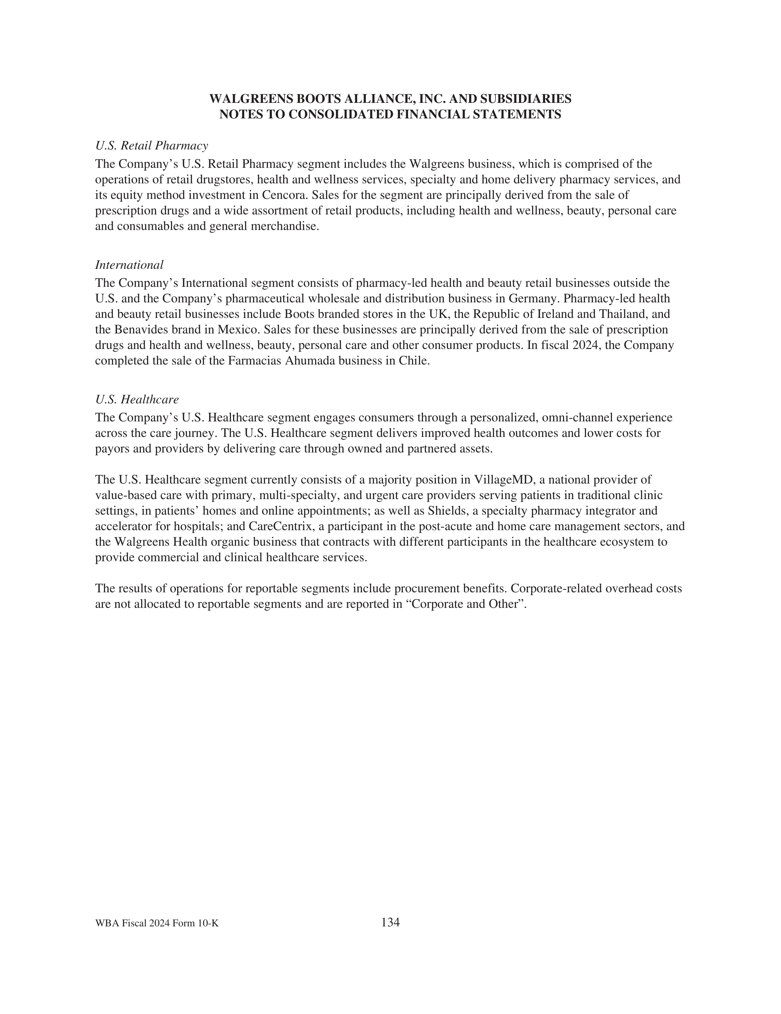 Walgreens Boots Alliance Annual Report — page 138