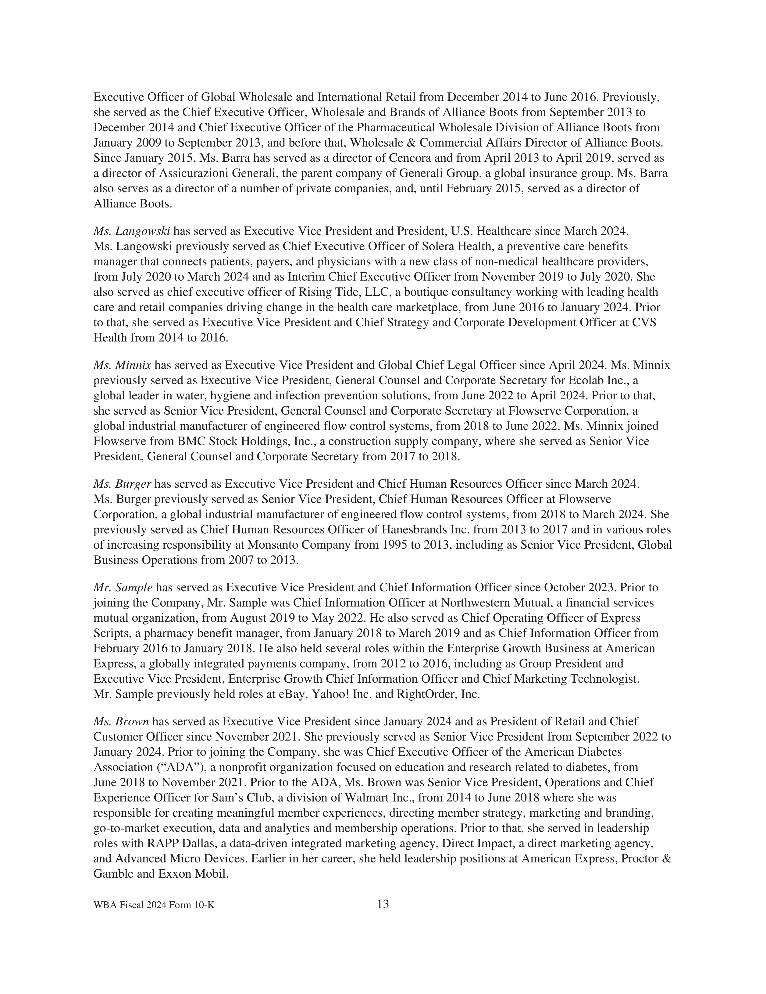 Walgreens Boots Alliance Annual Report — page 17