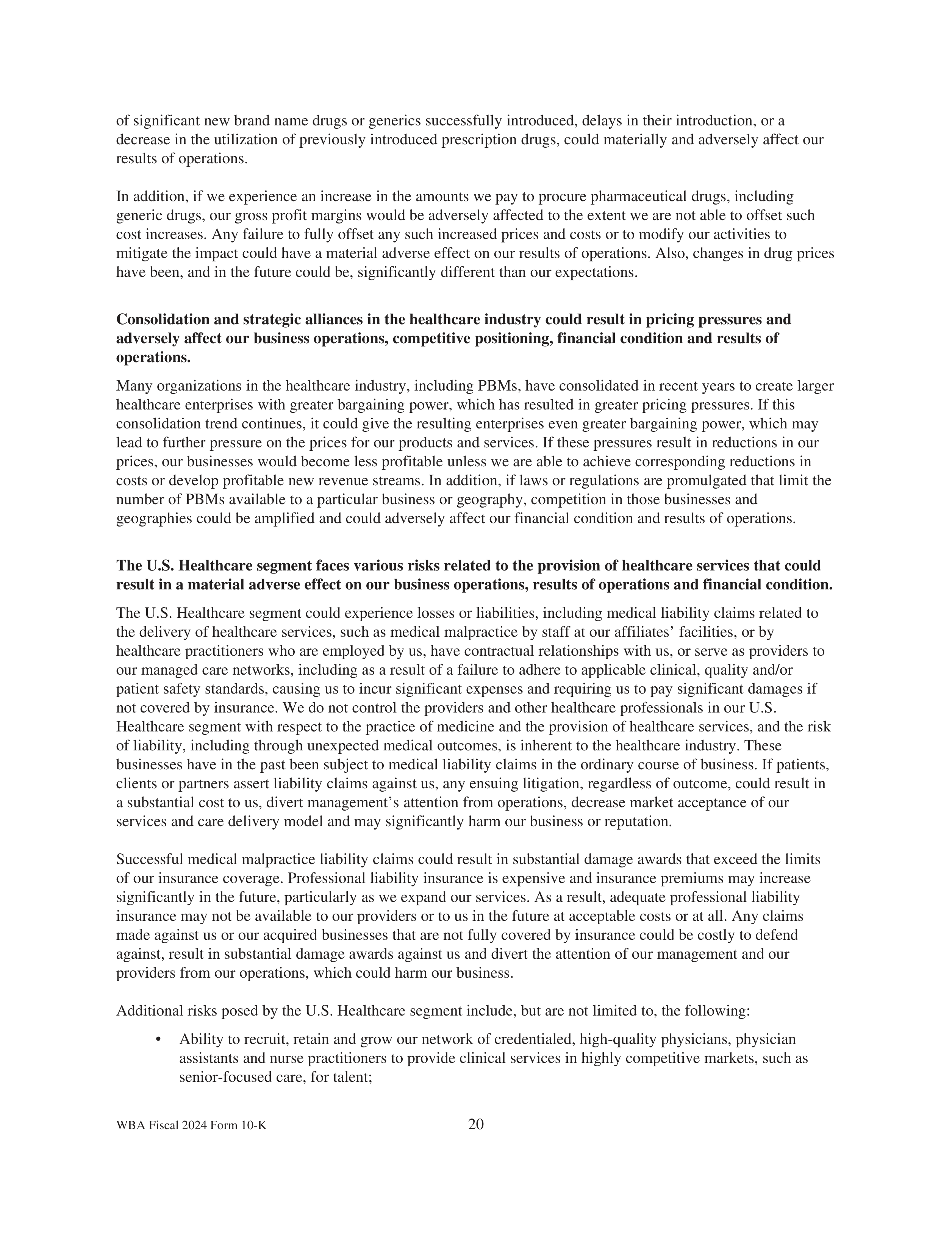 Walgreens Boots Alliance Annual Report — page 24