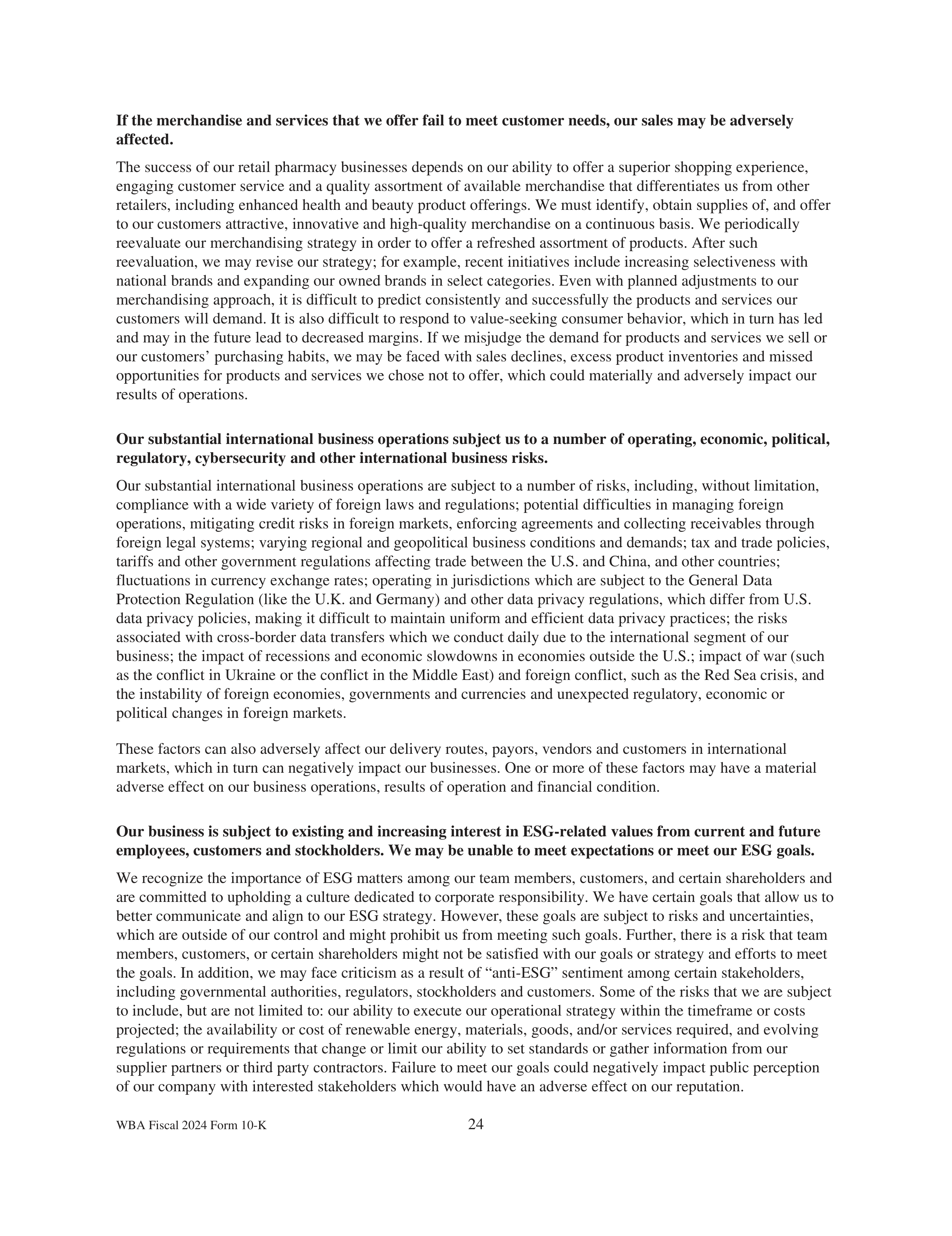 Walgreens Boots Alliance Annual Report — page 28