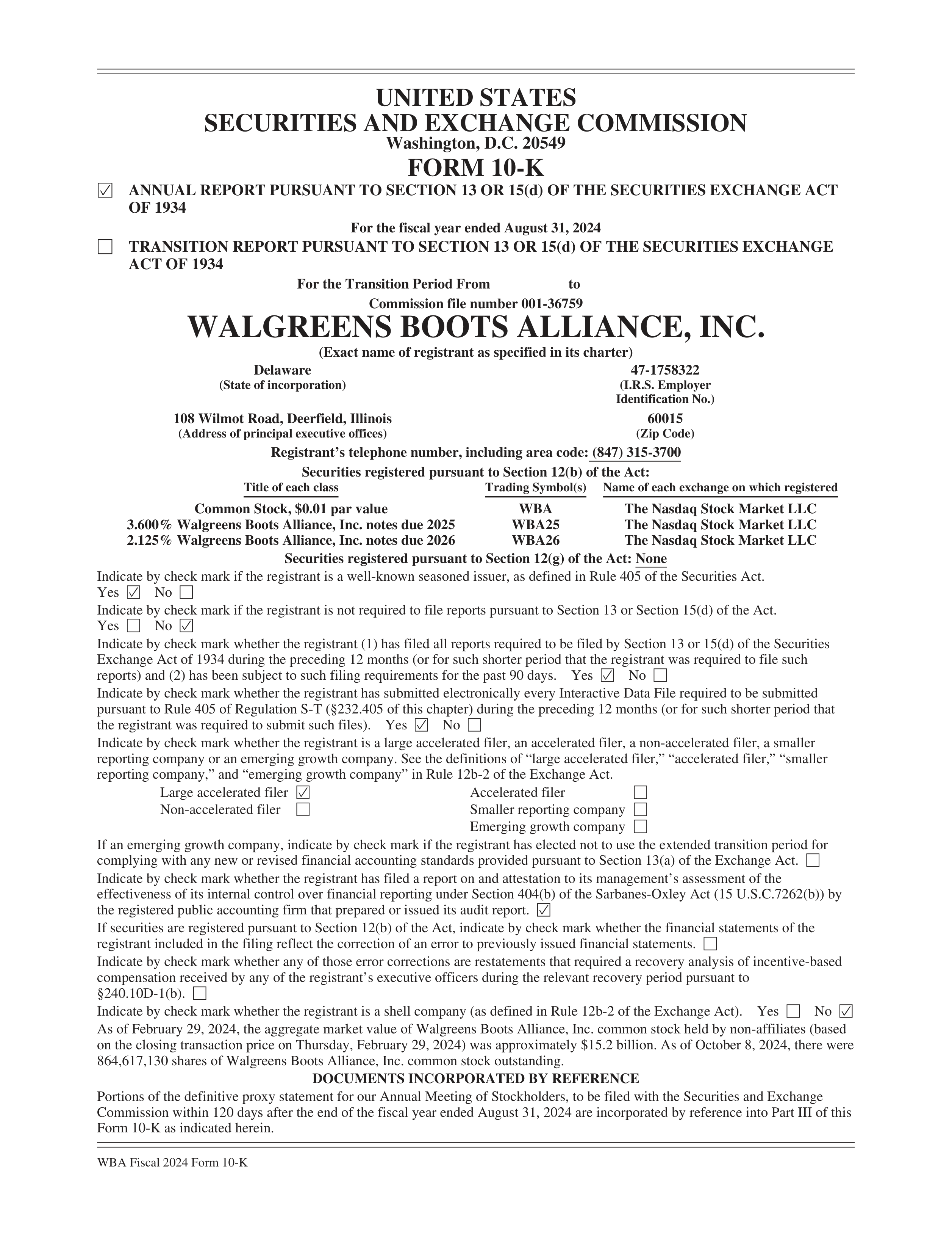 Walgreens Boots Alliance Annual Report — page 3