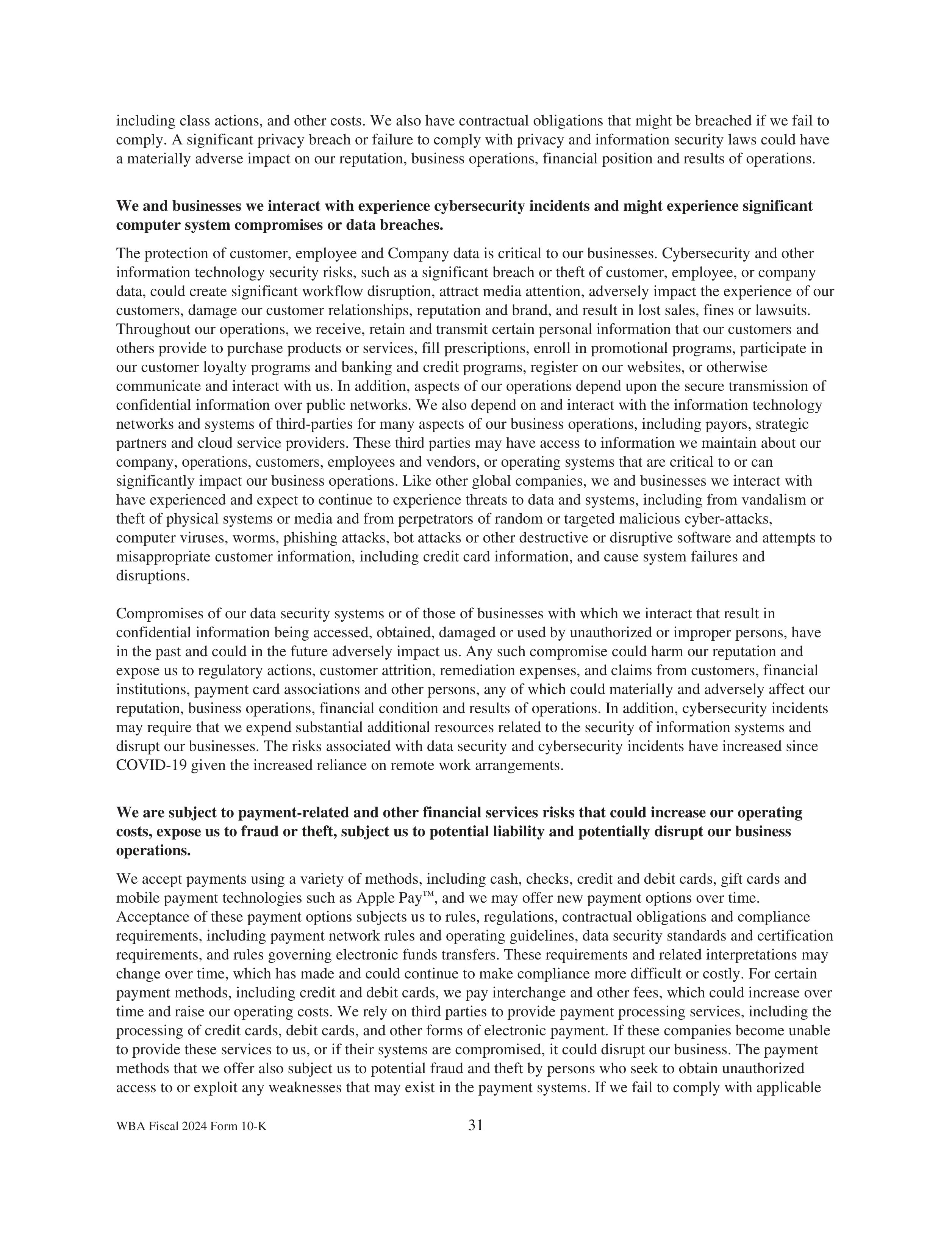 Walgreens Boots Alliance Annual Report — page 35