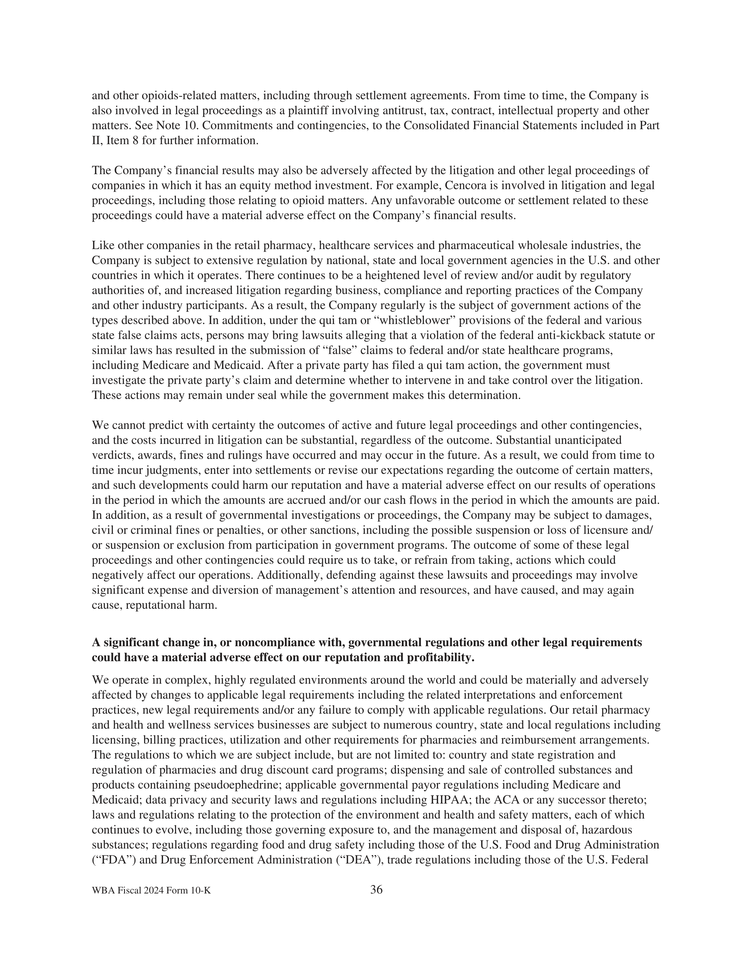 Walgreens Boots Alliance Annual Report — page 40