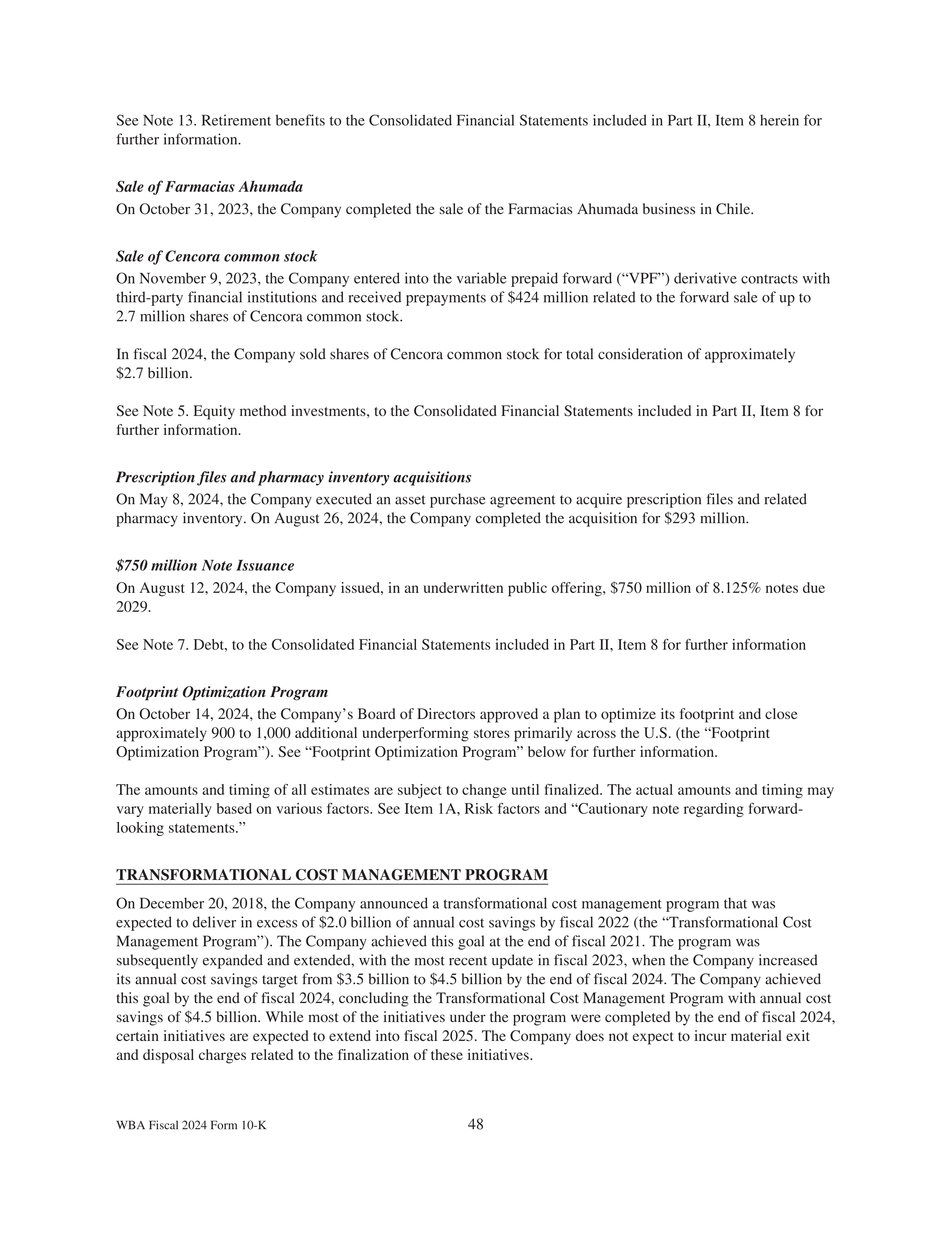 Walgreens Boots Alliance Annual Report — page 52