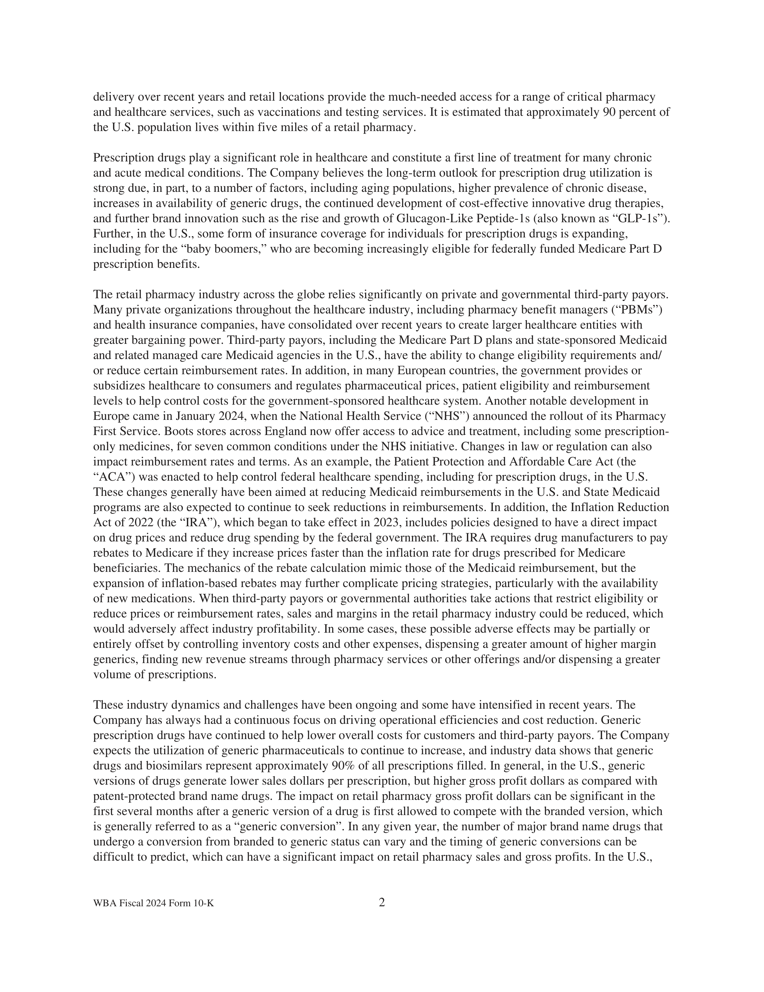 Walgreens Boots Alliance Annual Report — page 6