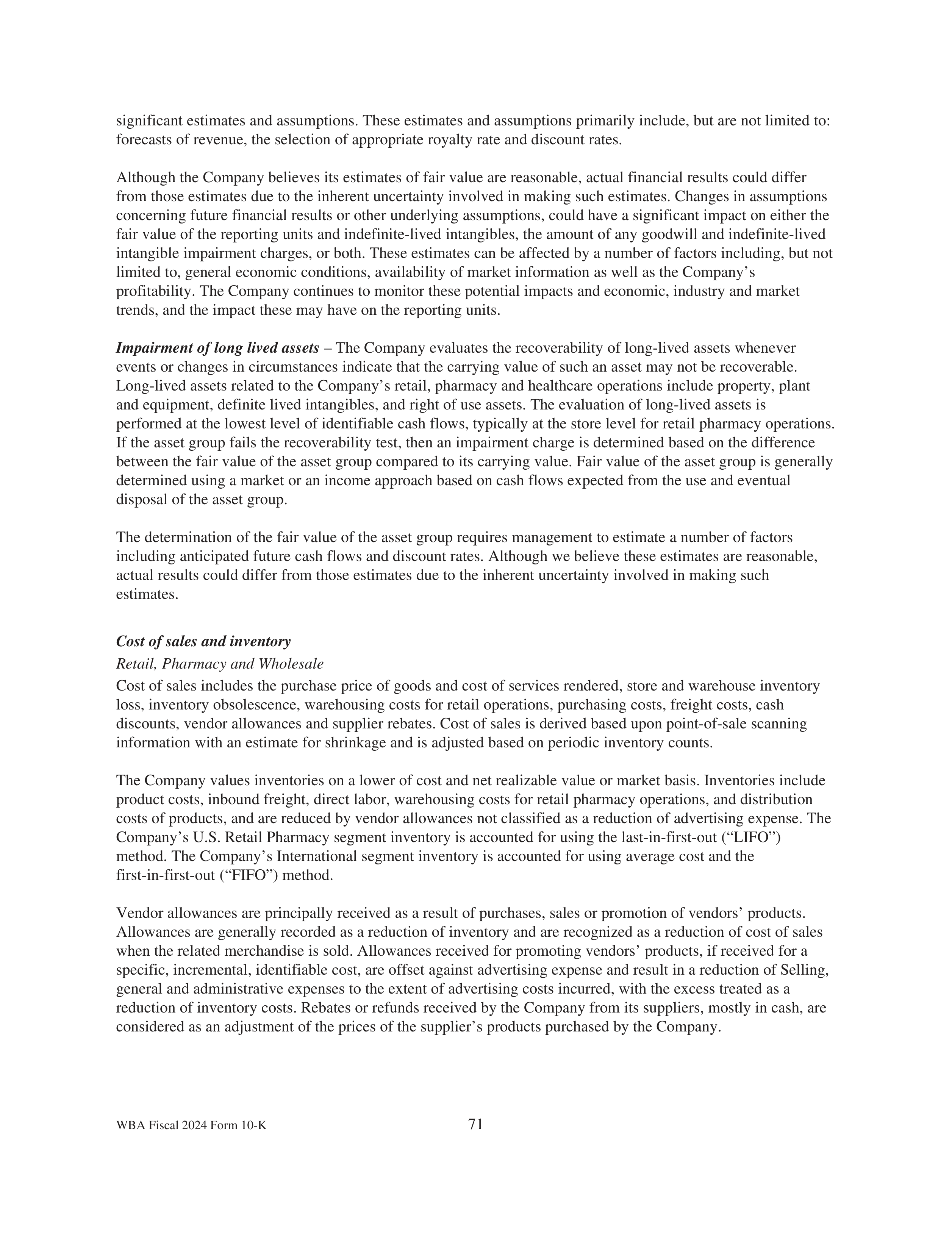 Walgreens Boots Alliance Annual Report — page 75