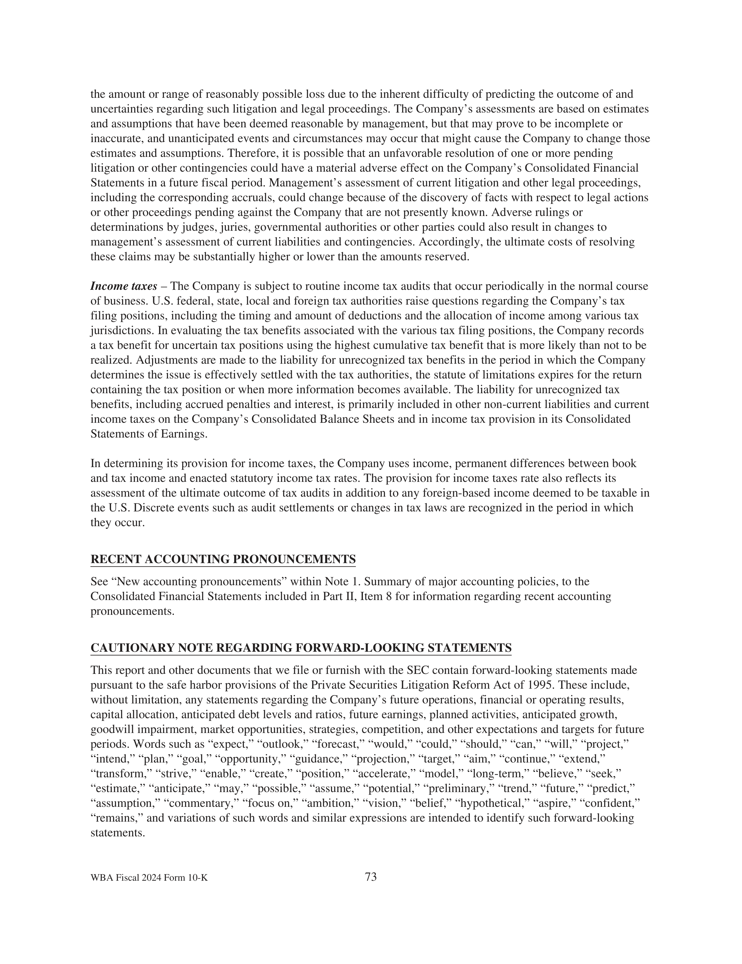 Walgreens Boots Alliance Annual Report — page 77