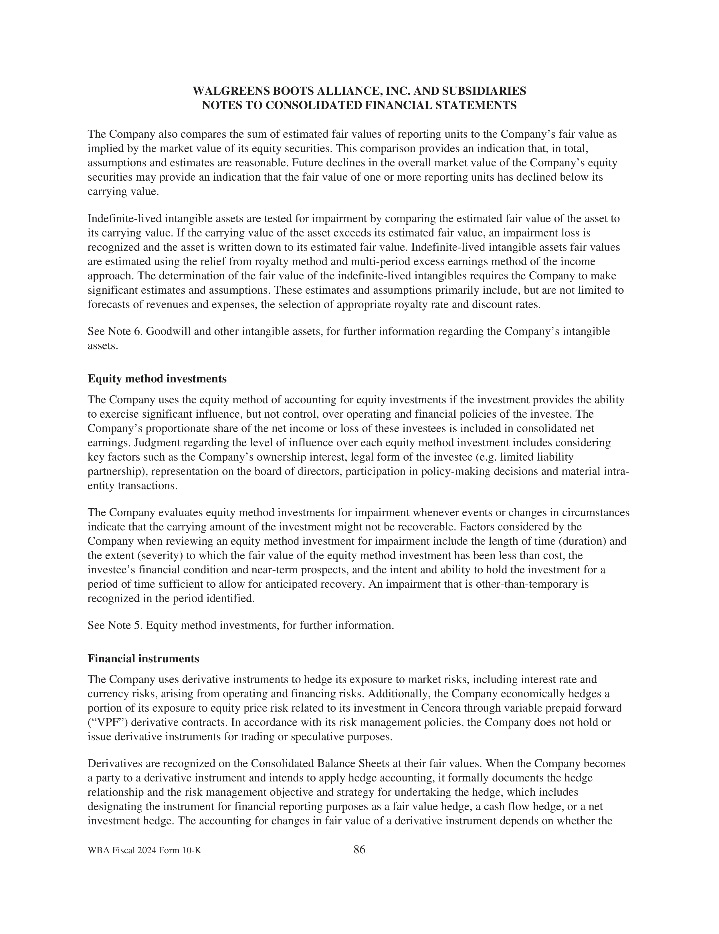 Walgreens Boots Alliance Annual Report — page 90