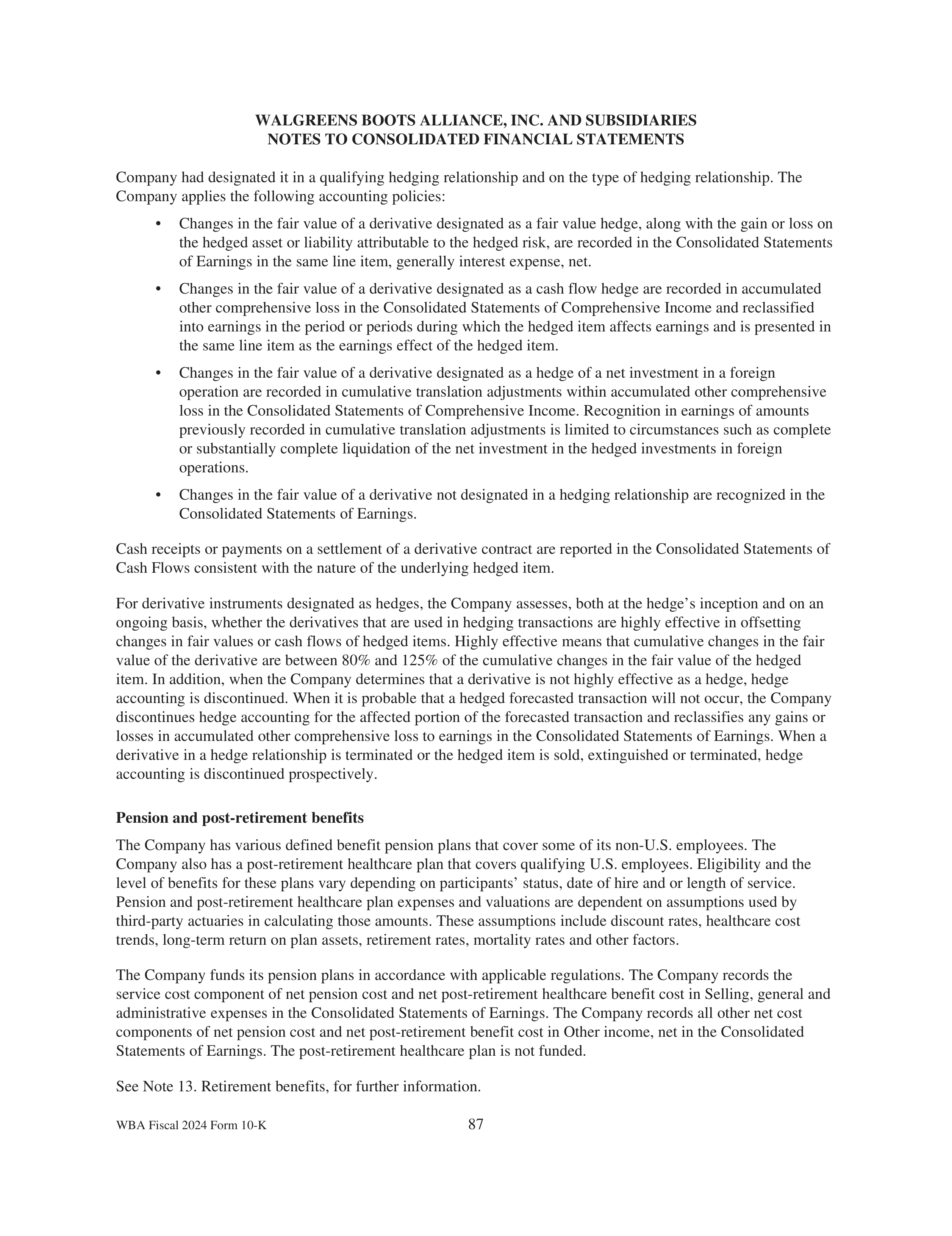 Walgreens Boots Alliance Annual Report — page 91