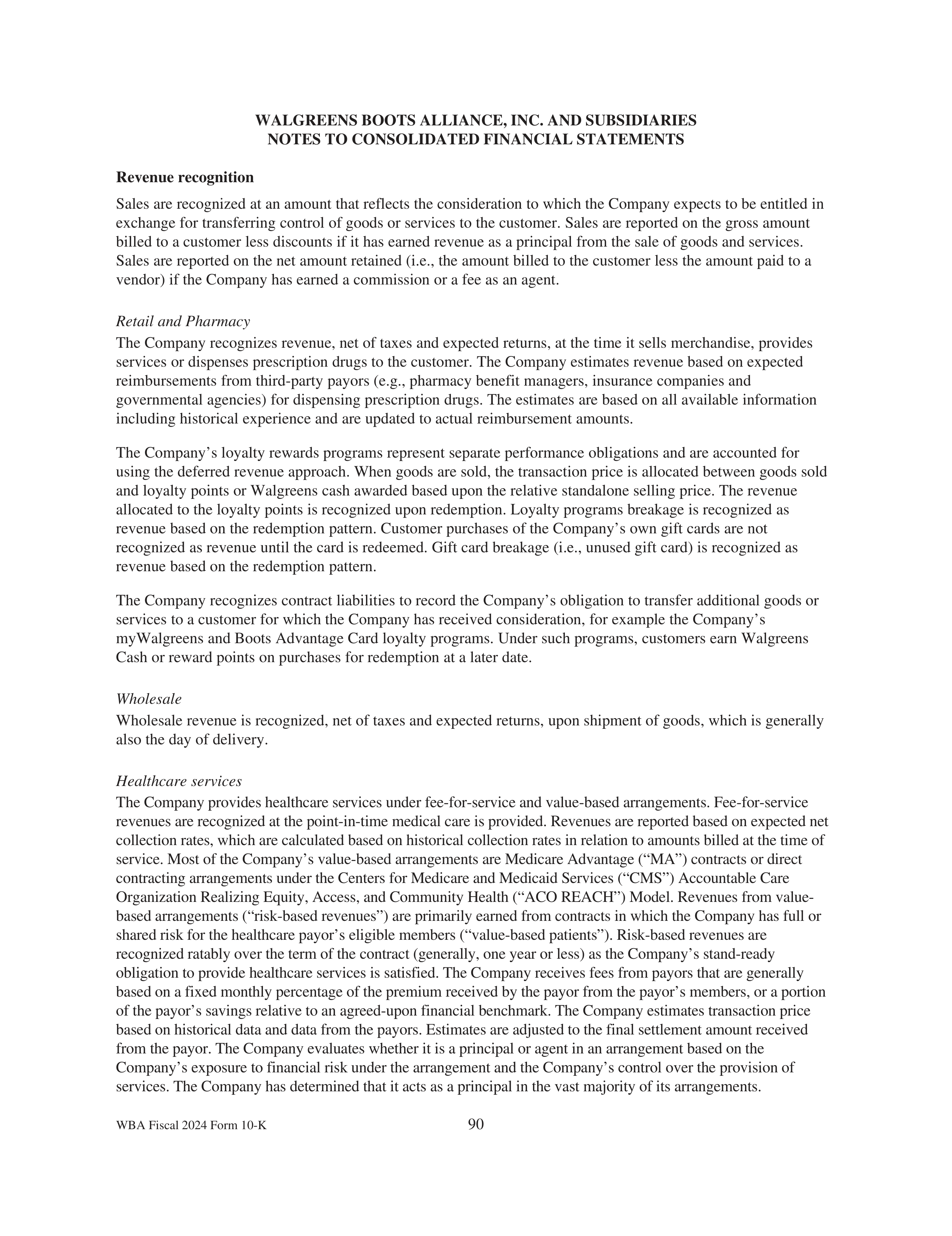 Walgreens Boots Alliance Annual Report — page 94