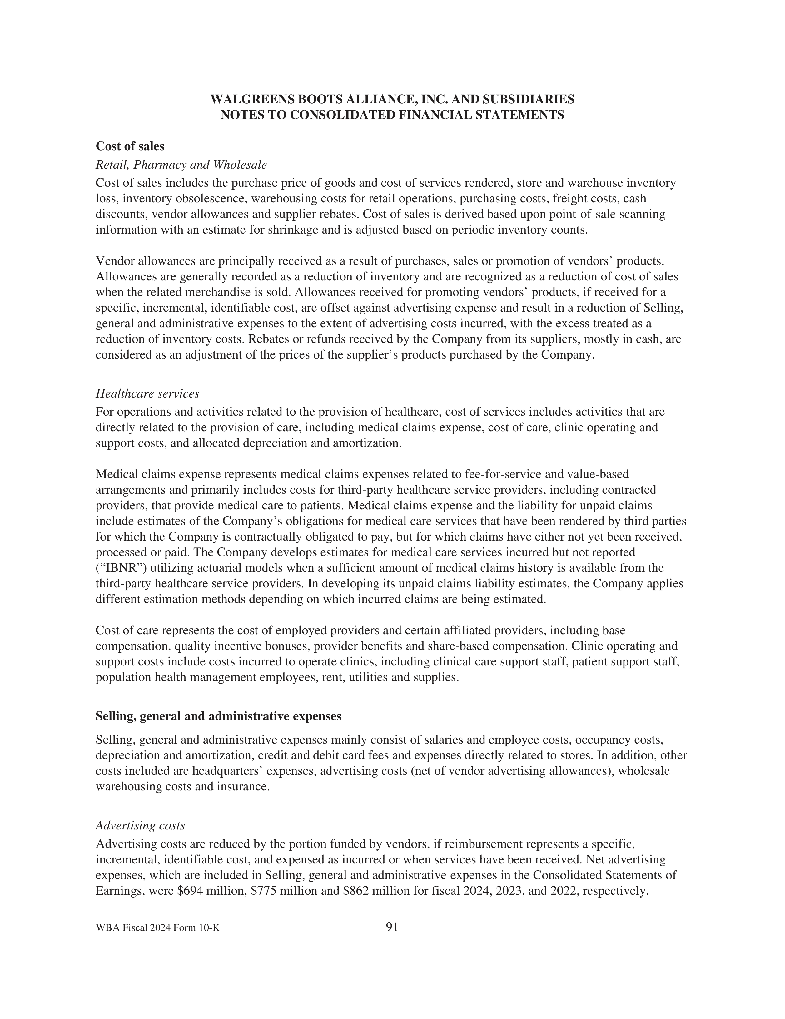 Walgreens Boots Alliance Annual Report — page 95