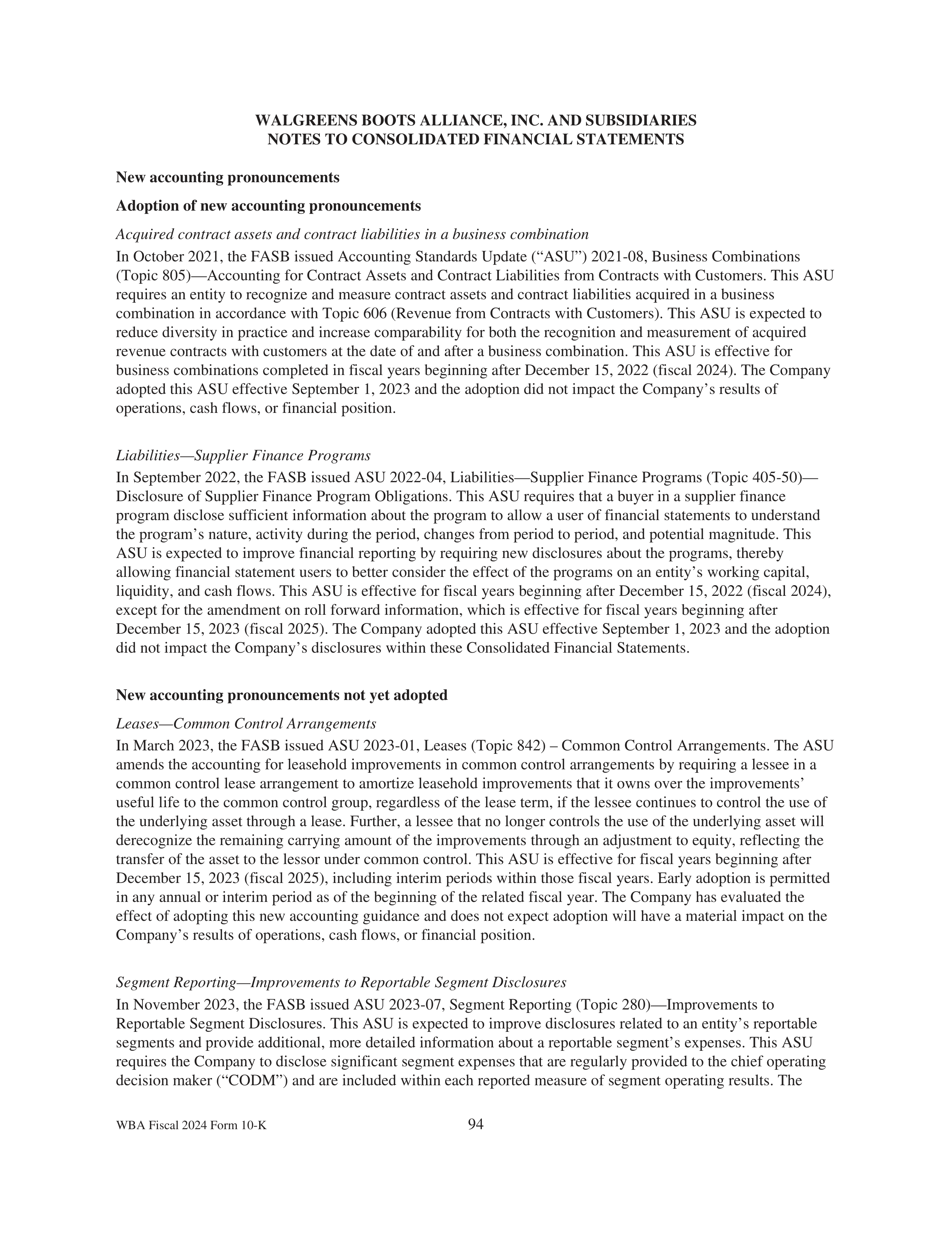 Walgreens Boots Alliance Annual Report — page 98