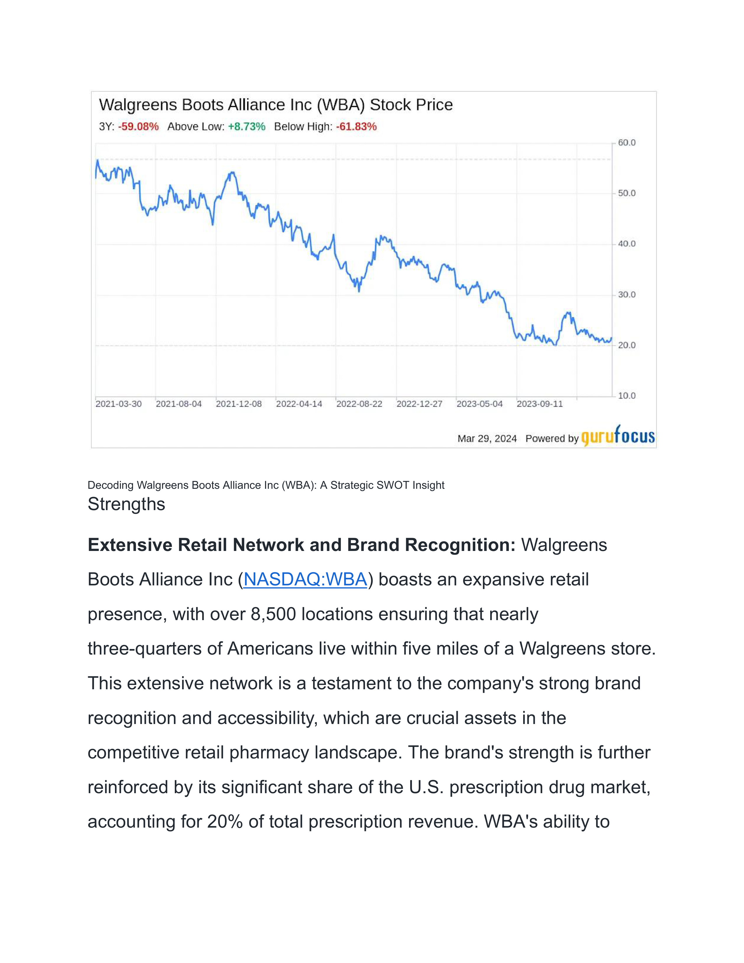 Walgreens Boots Alliance Swot Analysis  — page 2