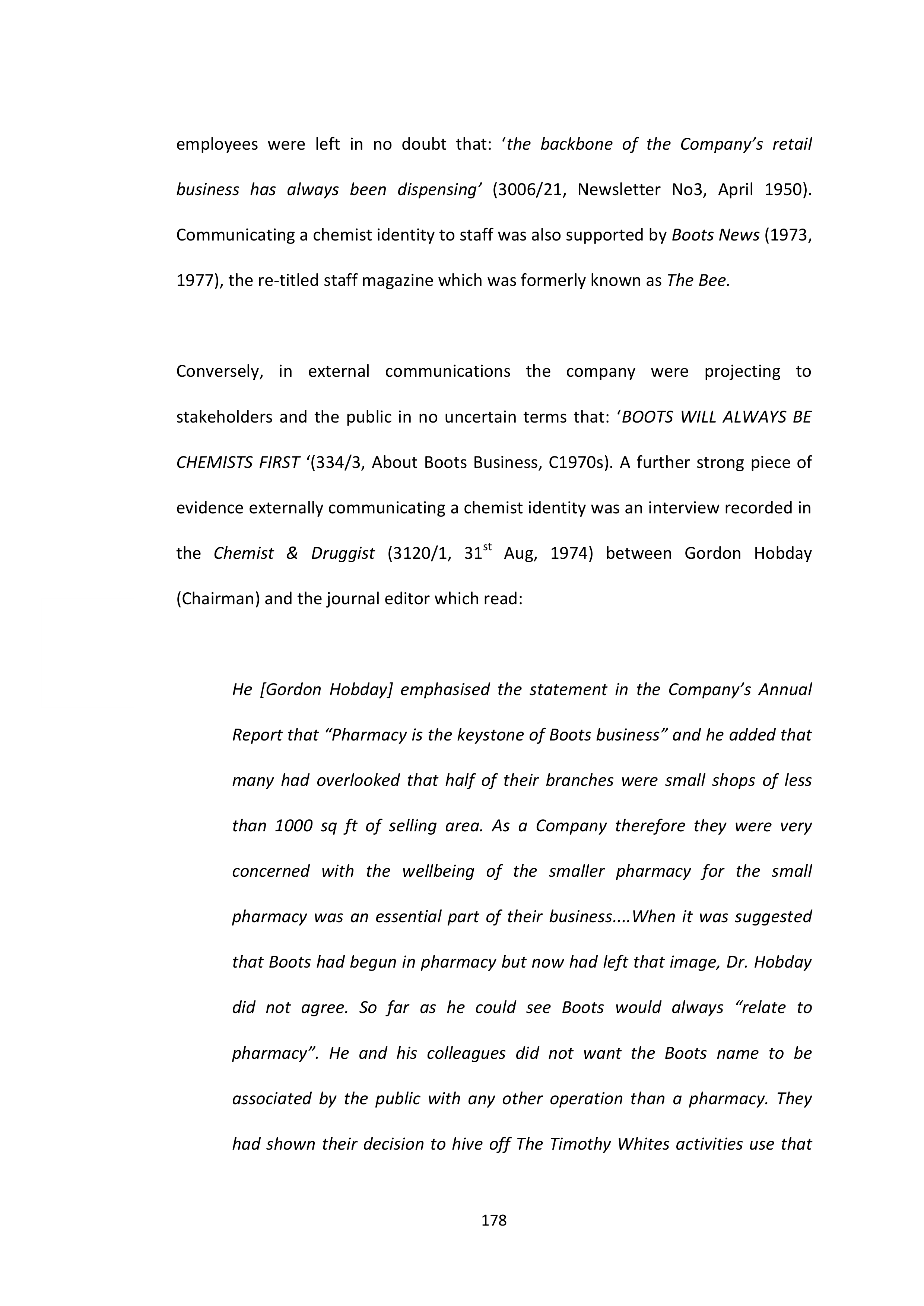 Walgreens Case Study — page 179