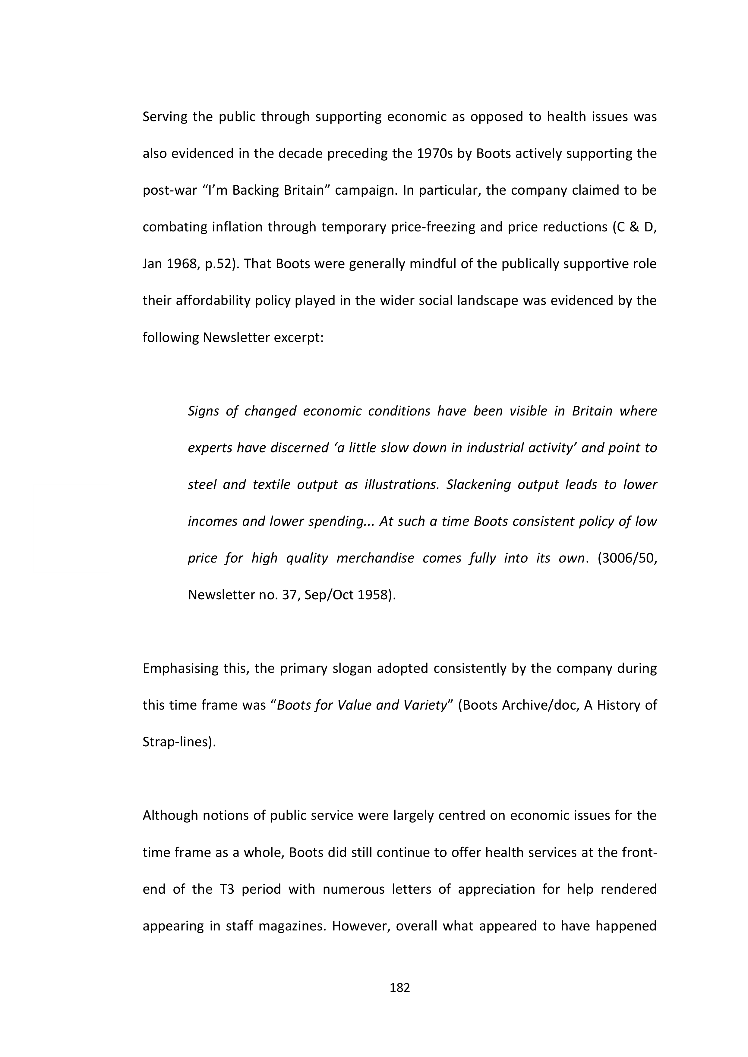 Walgreens Case Study — page 183
