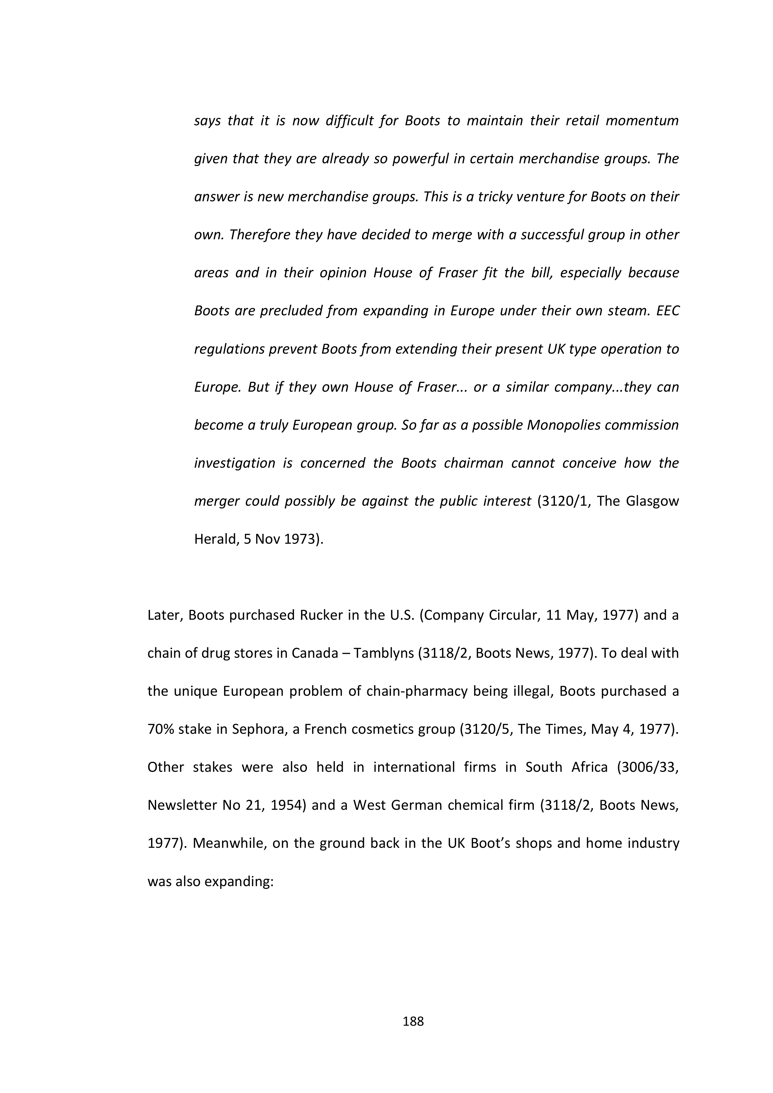 Walgreens Case Study — page 189