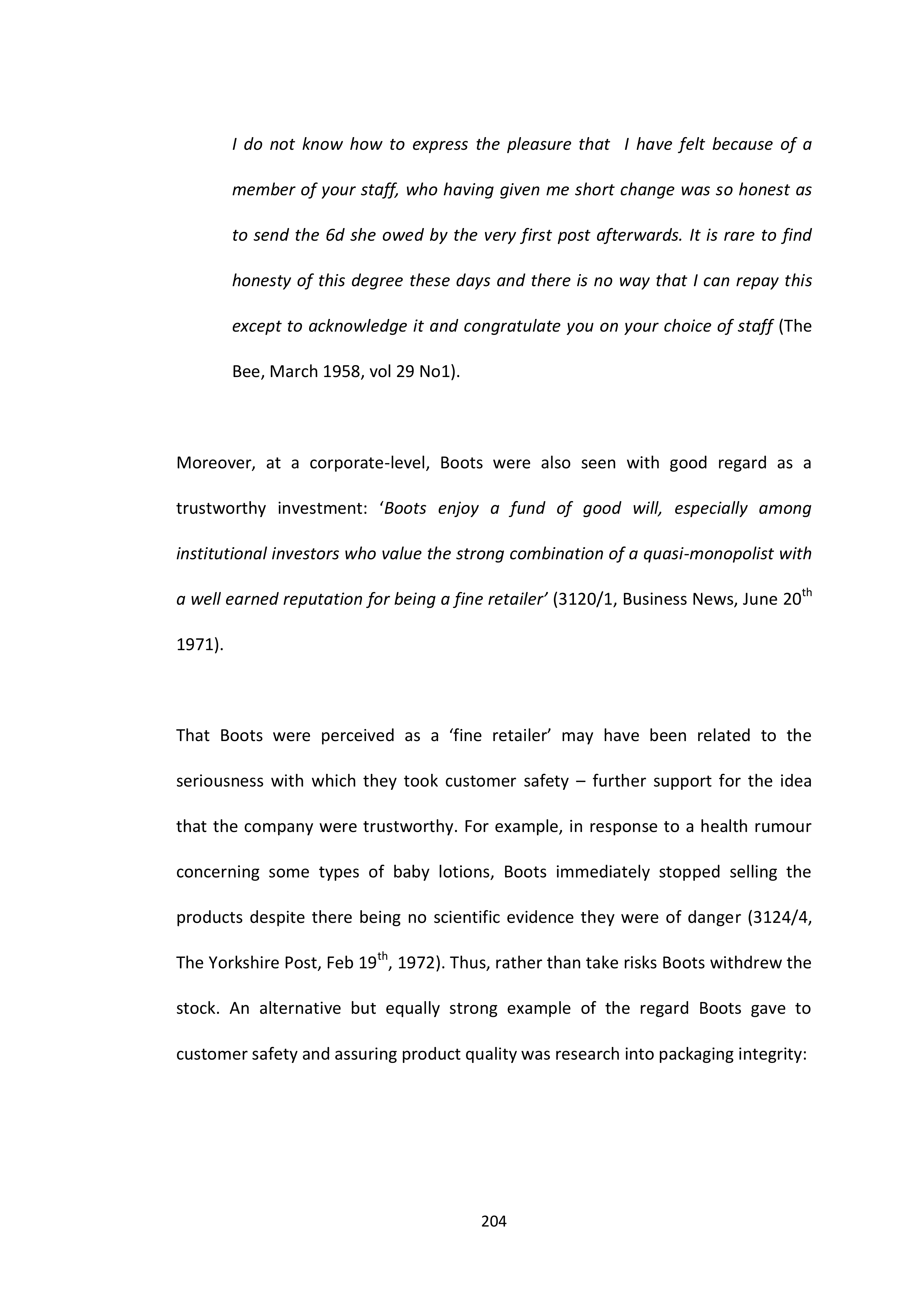 Walgreens Case Study — page 205