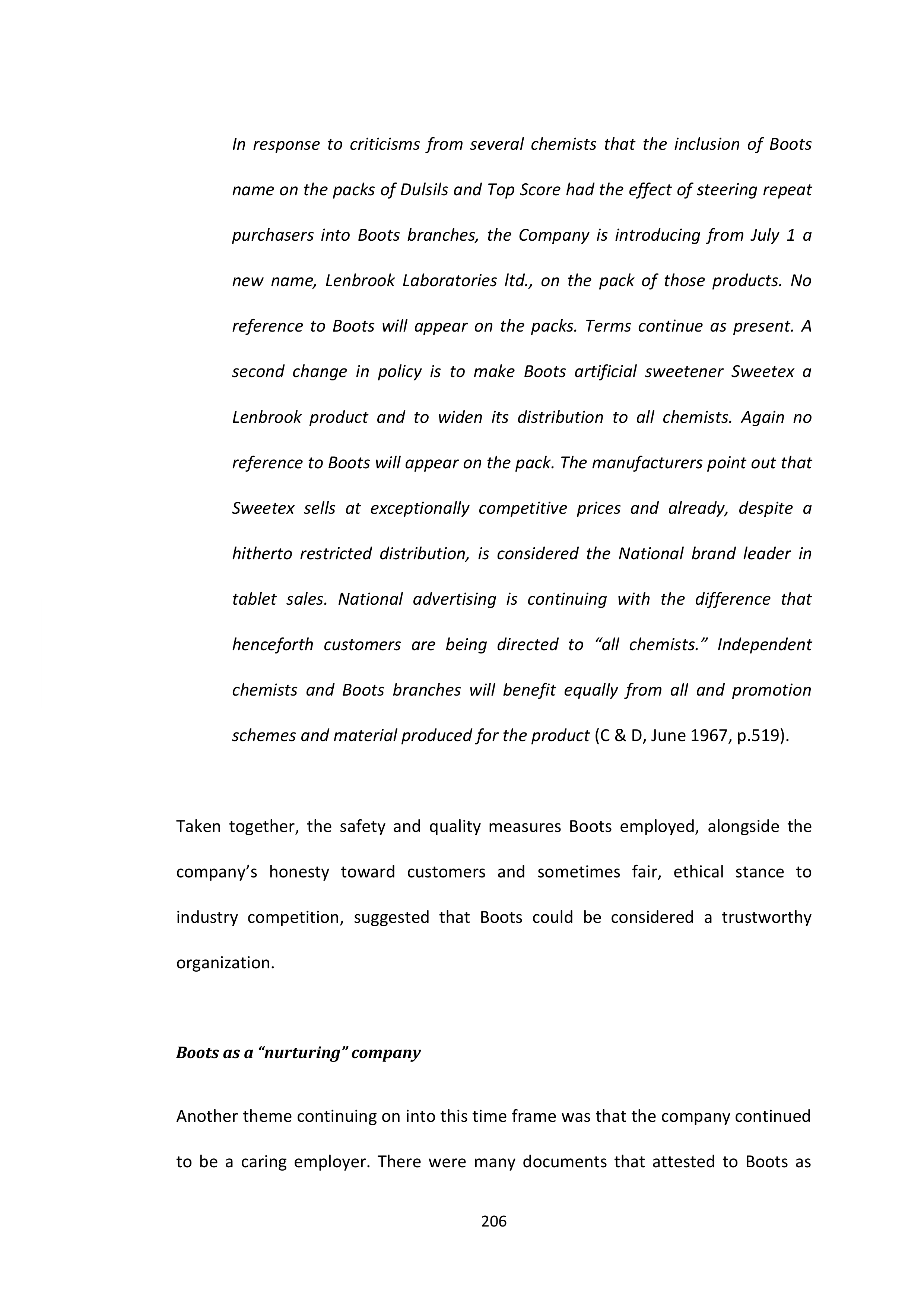 Walgreens Case Study — page 207