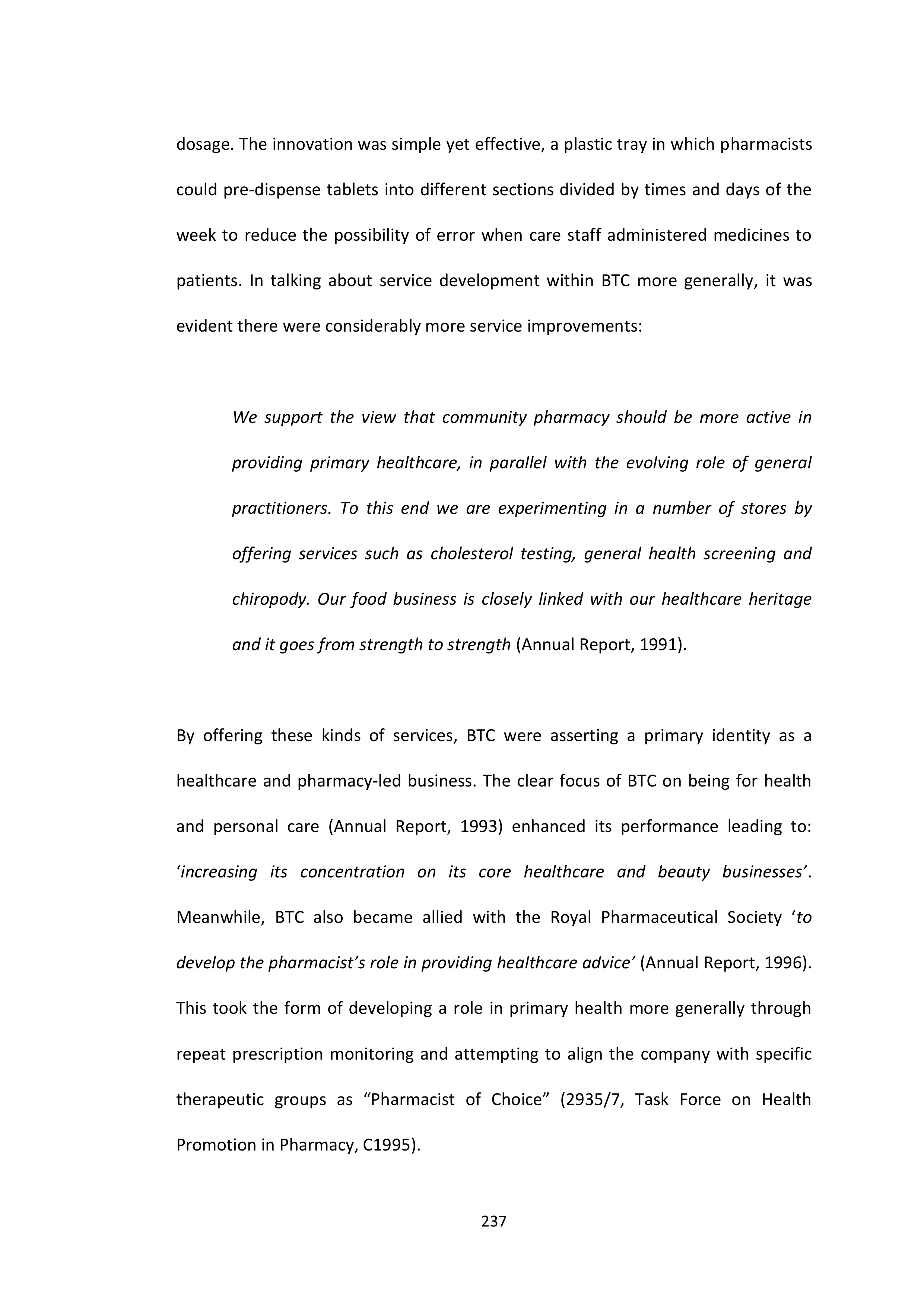 Walgreens Case Study — page 238