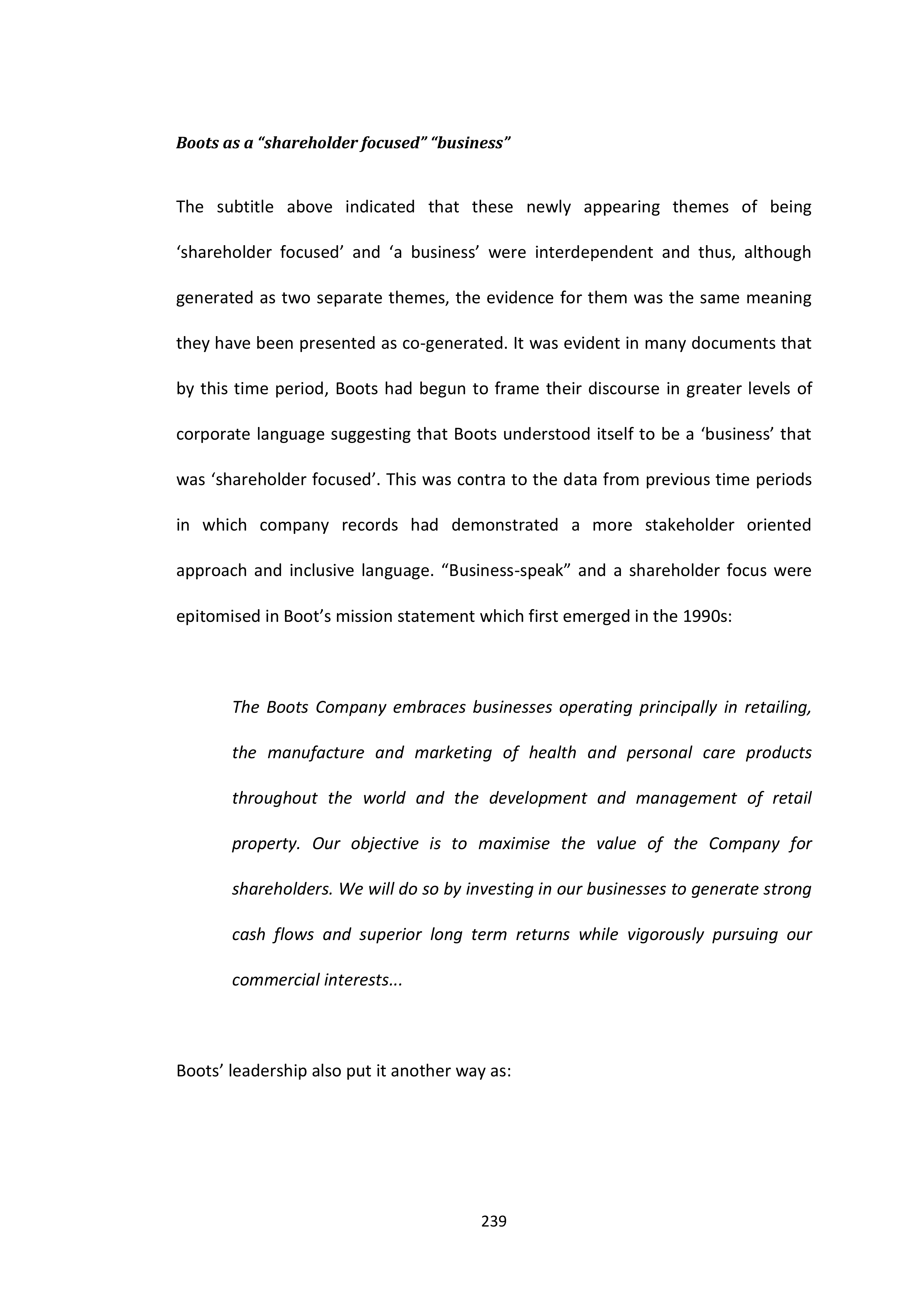 Walgreens Case Study — page 240