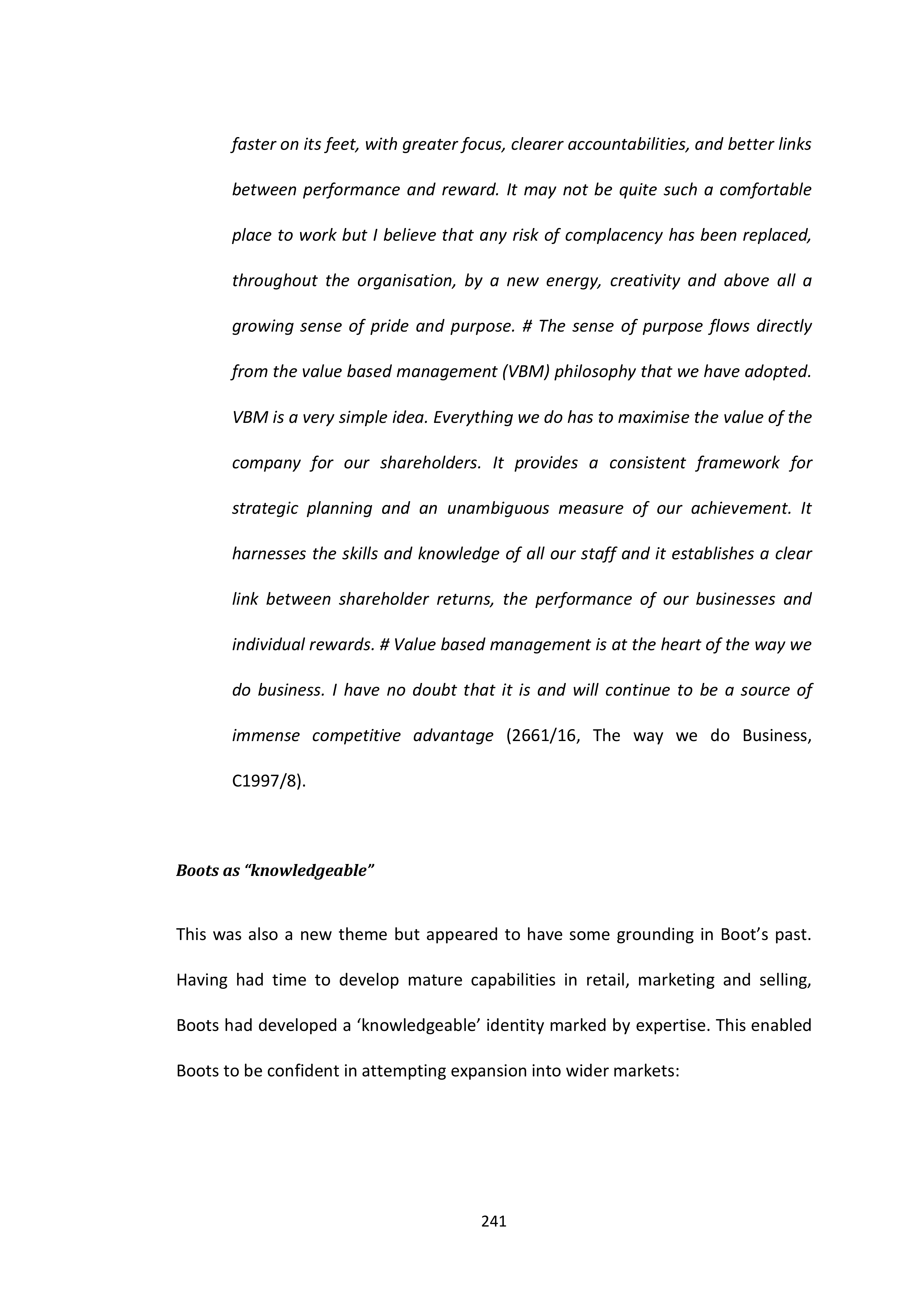 Walgreens Case Study — page 242