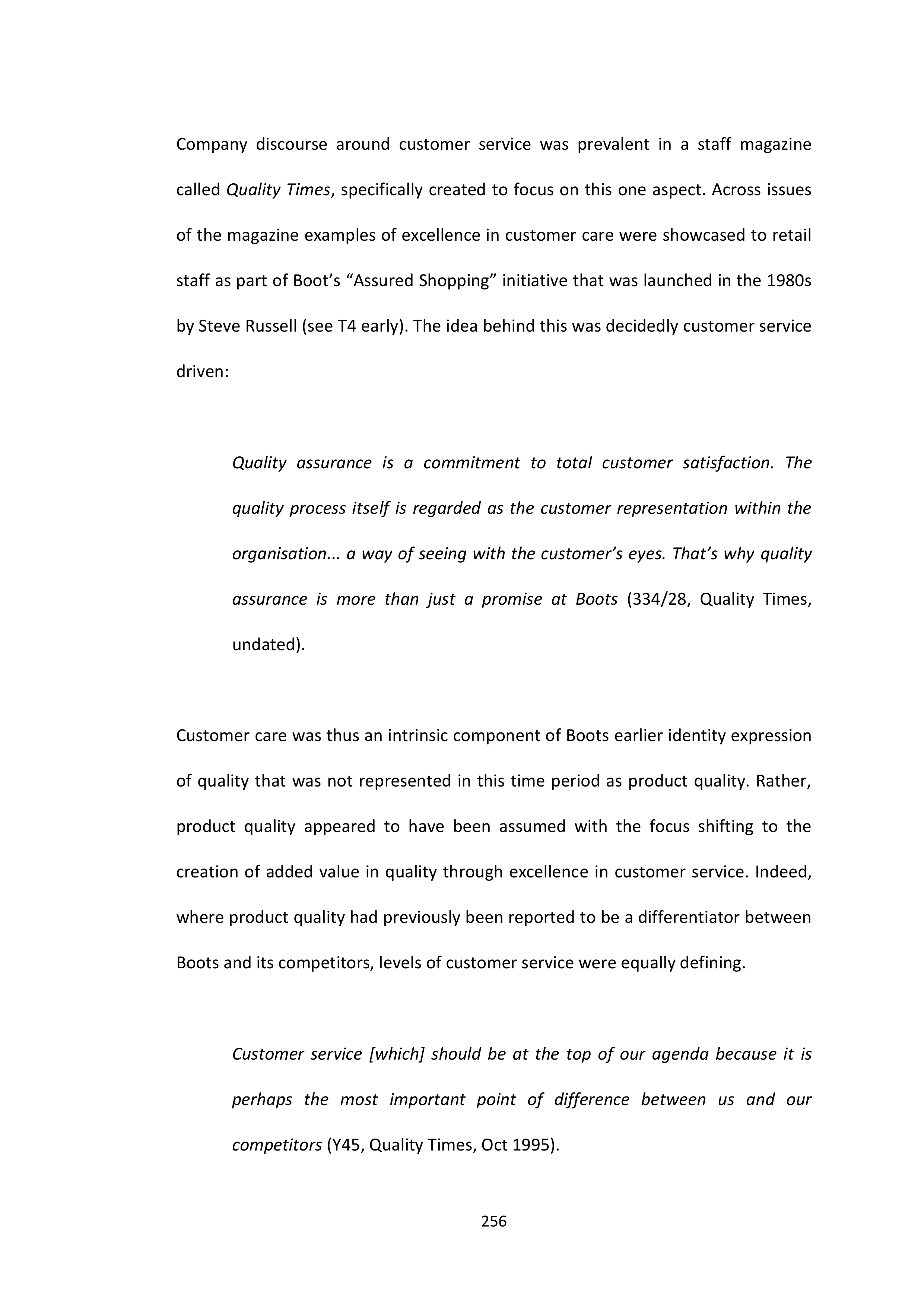 Walgreens Case Study — page 257