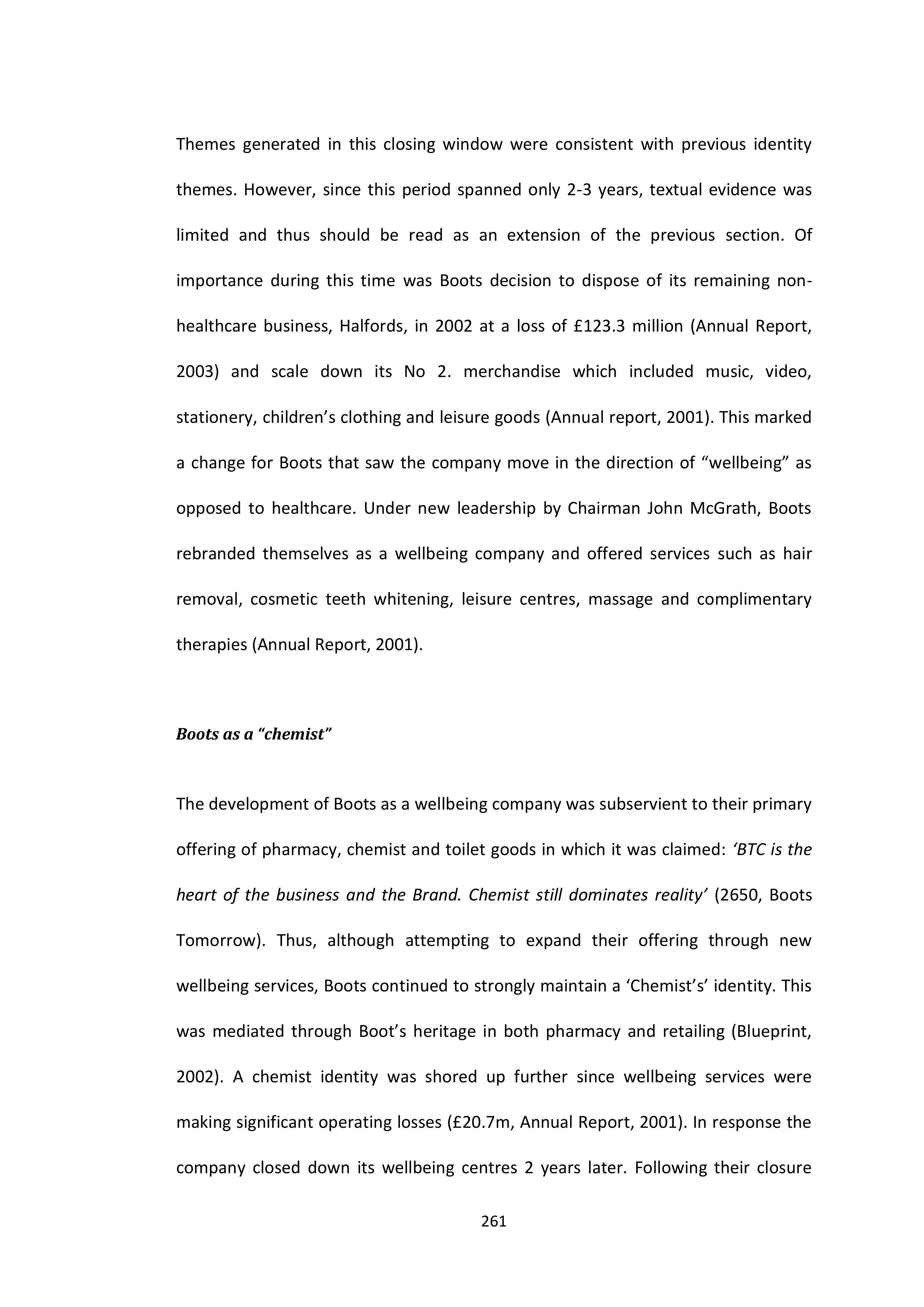 Walgreens Case Study — page 262