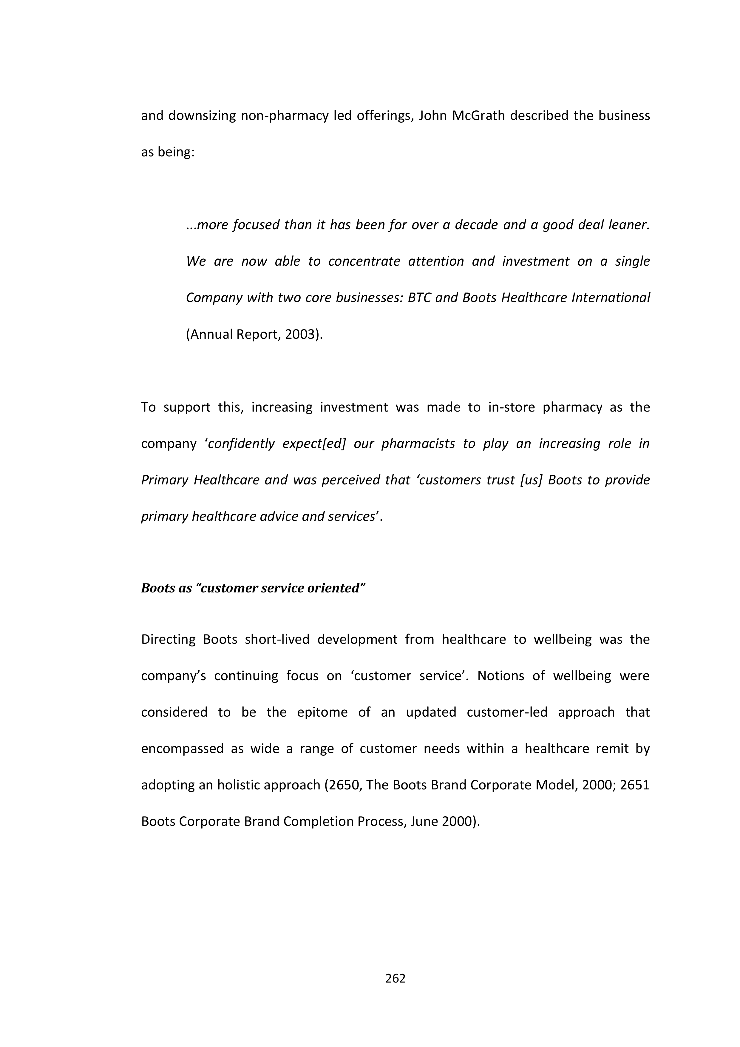 Walgreens Case Study — page 263