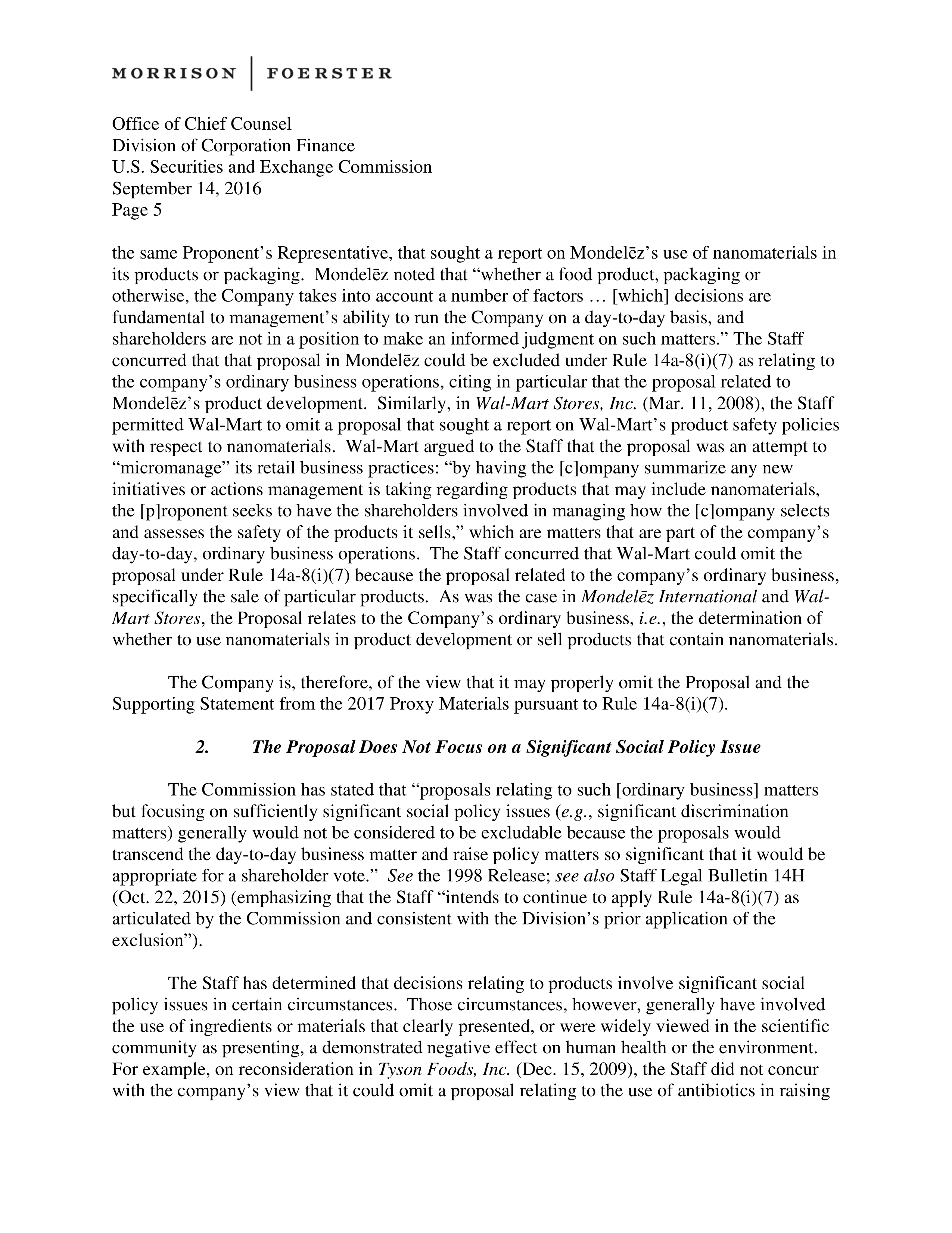 Walgreens Boots Alliance Proposal  — page 5