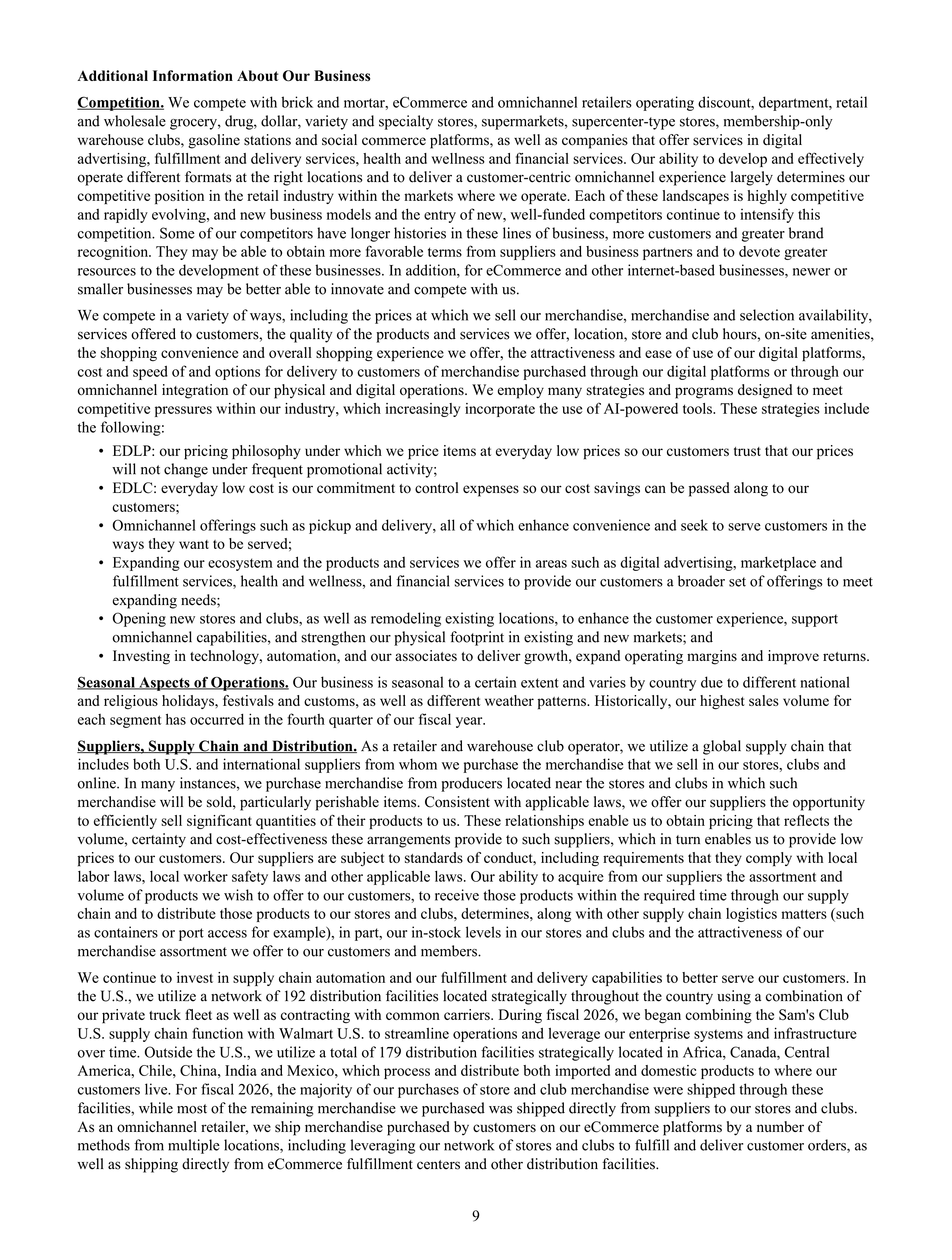 Walmart Annual Report — page 11